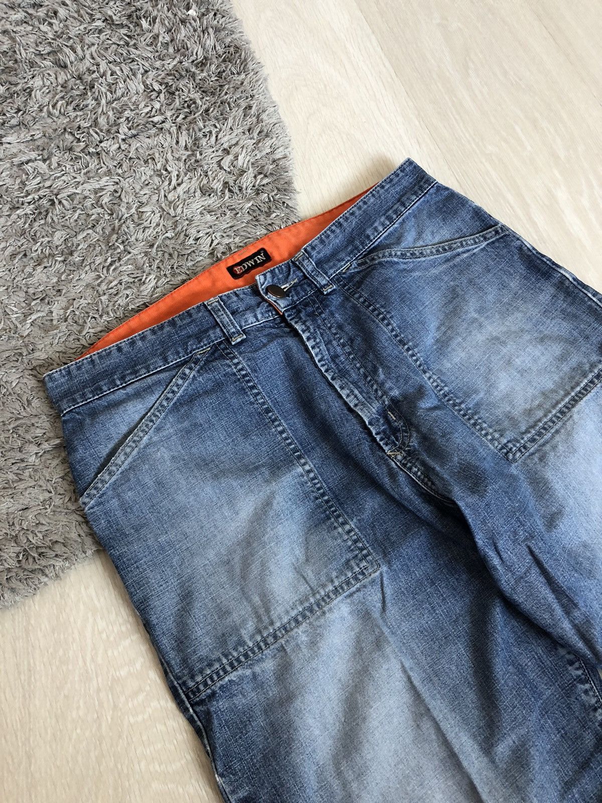 Edwin × Japanese Brand × Vintage Vintage Edwin Knee Pant Japanese Distressed Denim Jeans Size US 32 / EU 48 - 5 Thumbnail