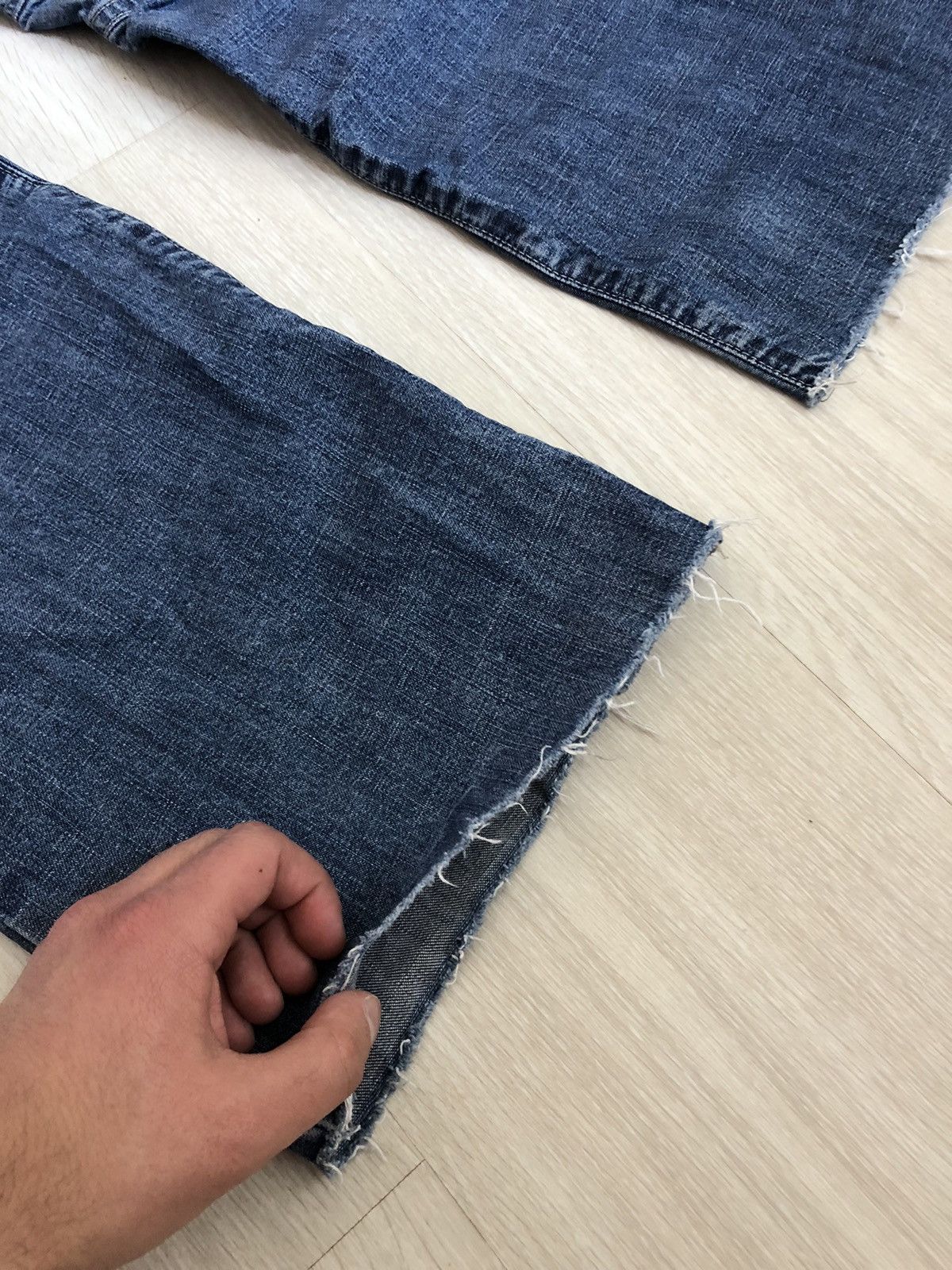 Edwin × Japanese Brand × Vintage Vintage Edwin Knee Pant Japanese Distressed Denim Jeans Size US 32 / EU 48 - 4 Thumbnail