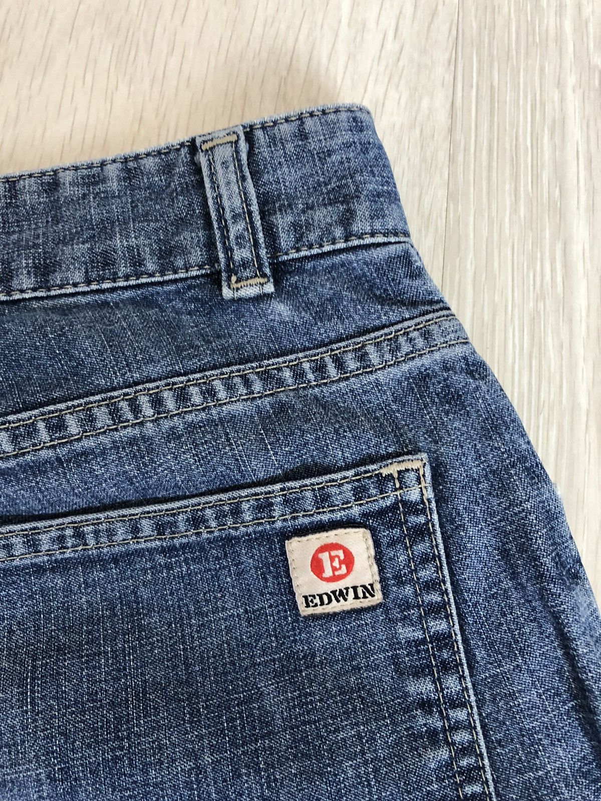 Edwin × Japanese Brand × Vintage Vintage Edwin Knee Pant Japanese Distressed Denim Jeans Size US 32 / EU 48 - 7 Thumbnail