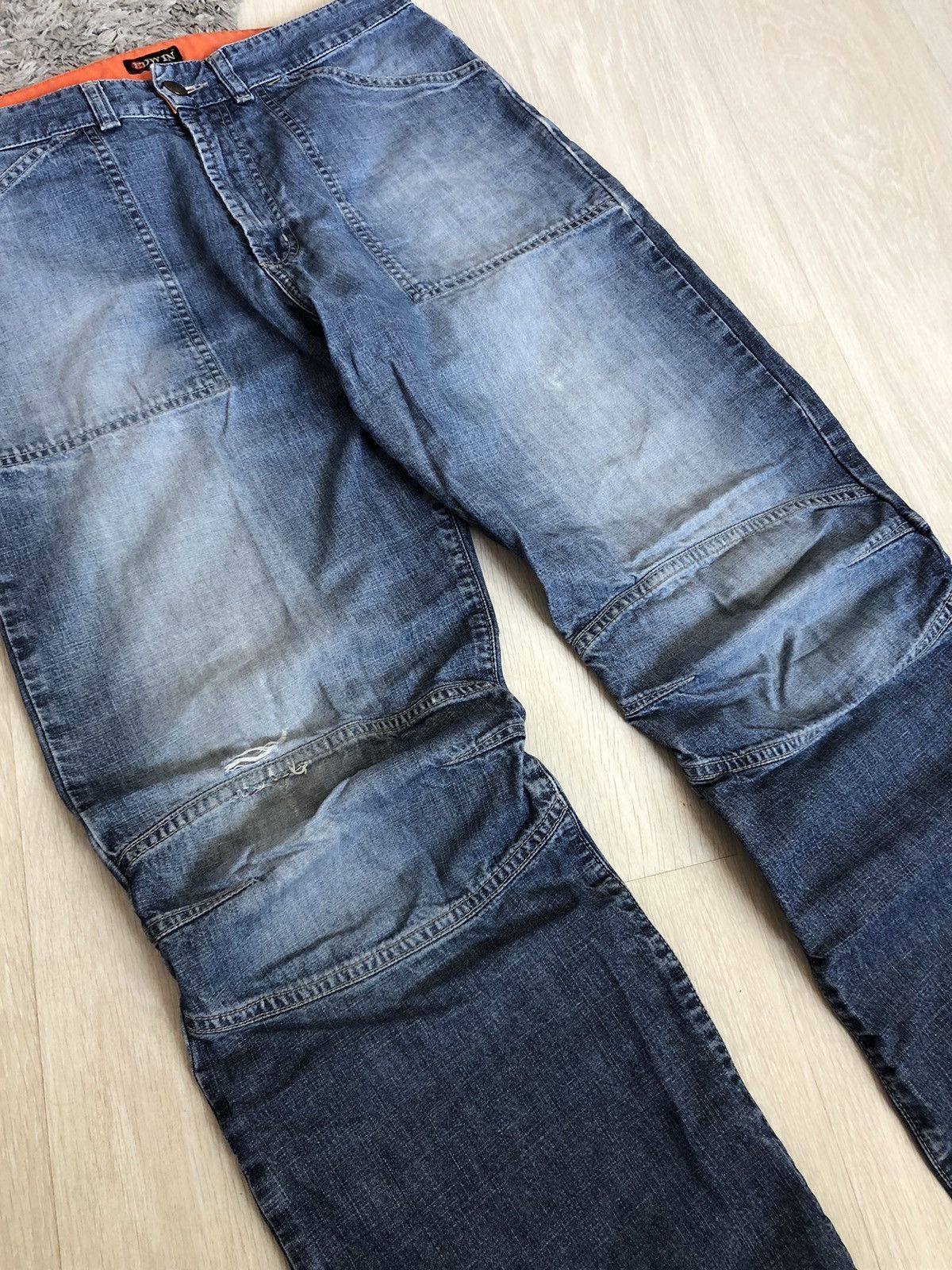 Edwin × Japanese Brand × Vintage Vintage Edwin Knee Pant Japanese Distressed Denim Jeans Size US 32 / EU 48 - 2 Thumbnail