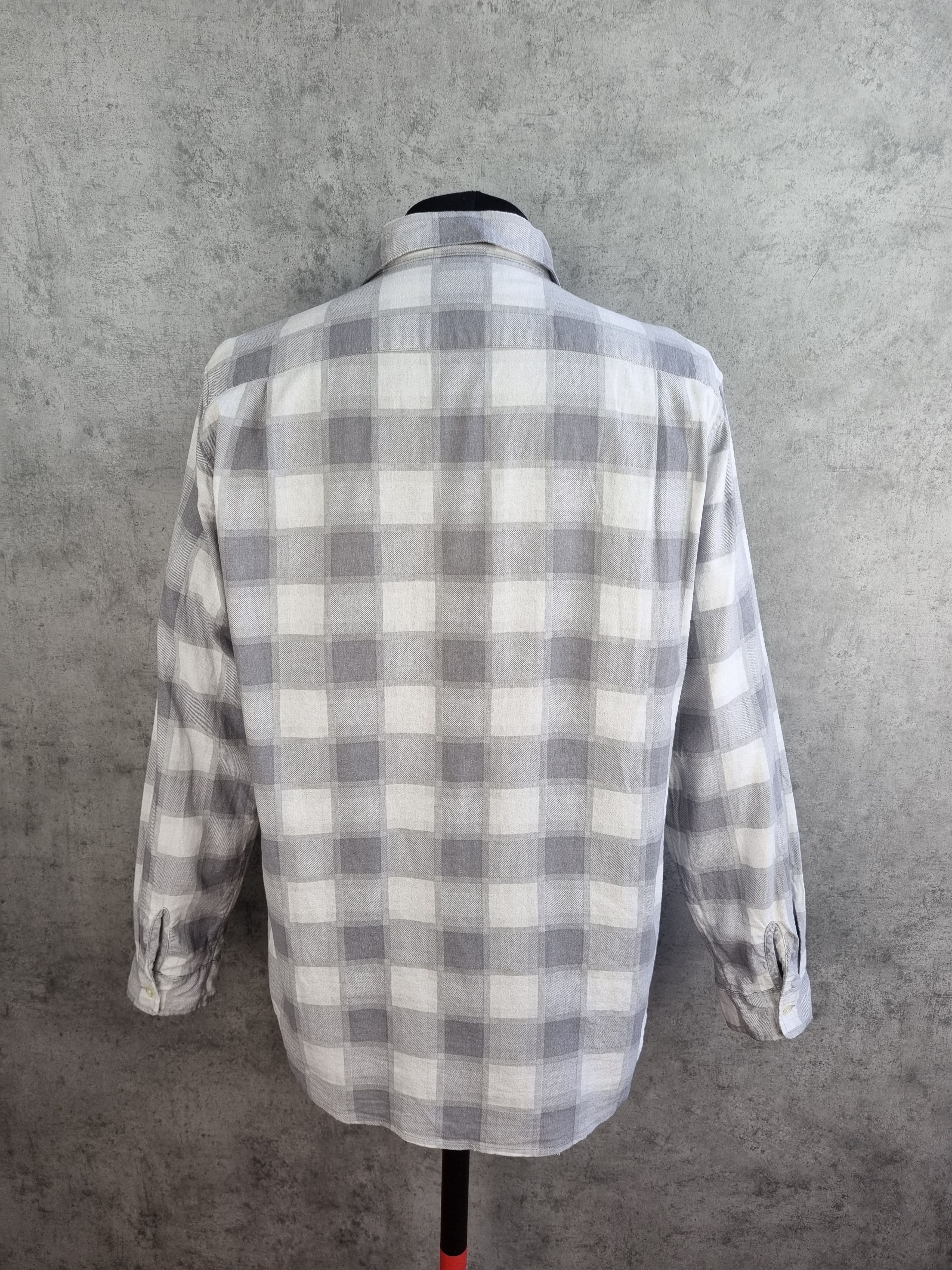Flannel × Supreme Supreme Plaid Gray Plaid Soft Shirt Size US XL / EU 56 / 4 - 4 Thumbnail