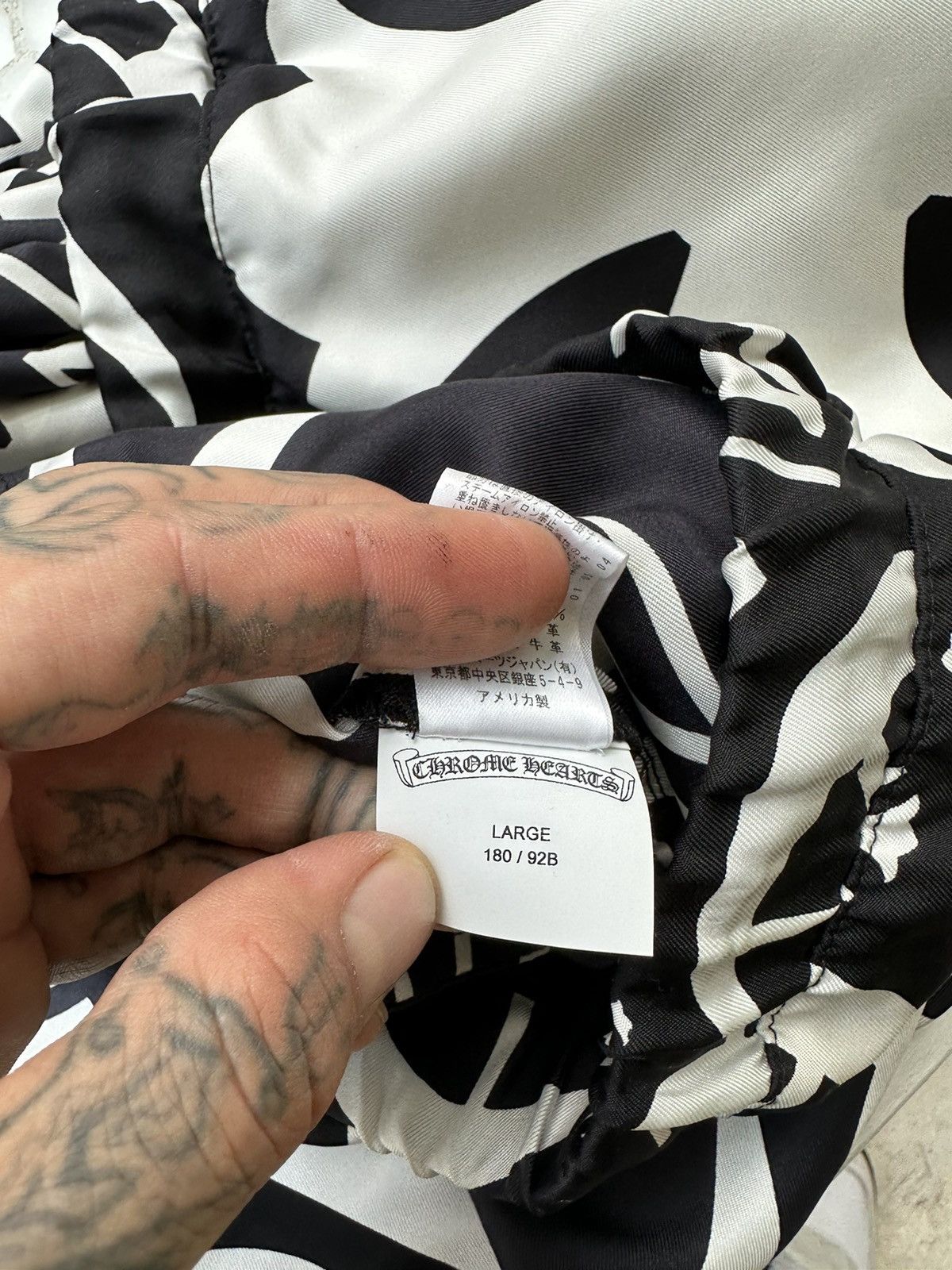 Chrome Hearts Chrome Hearts 100% SILK Fuck You PANTS Large Size US 33 - 12 Thumbnail