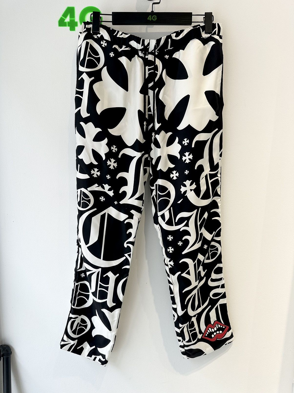 Chrome Hearts Chrome Hearts 100% SILK Fuck You PANTS Large Size US 33 - 1 Thumbnail