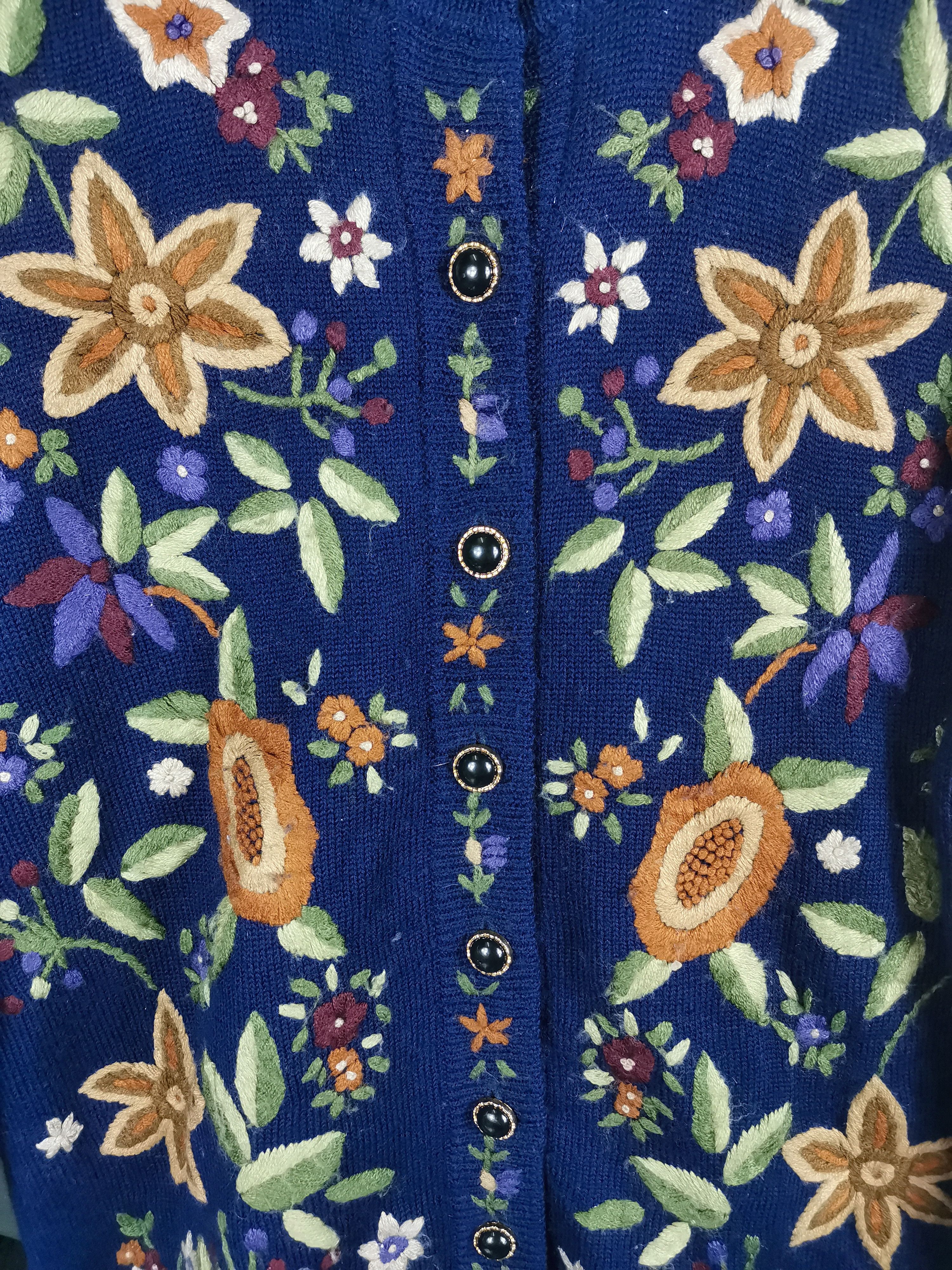 Japanese Brand Vintage Japanese Brand Coloured Full Embroidered Jacket Size US M / EU 48-50 / 2 - 2 Thumbnail