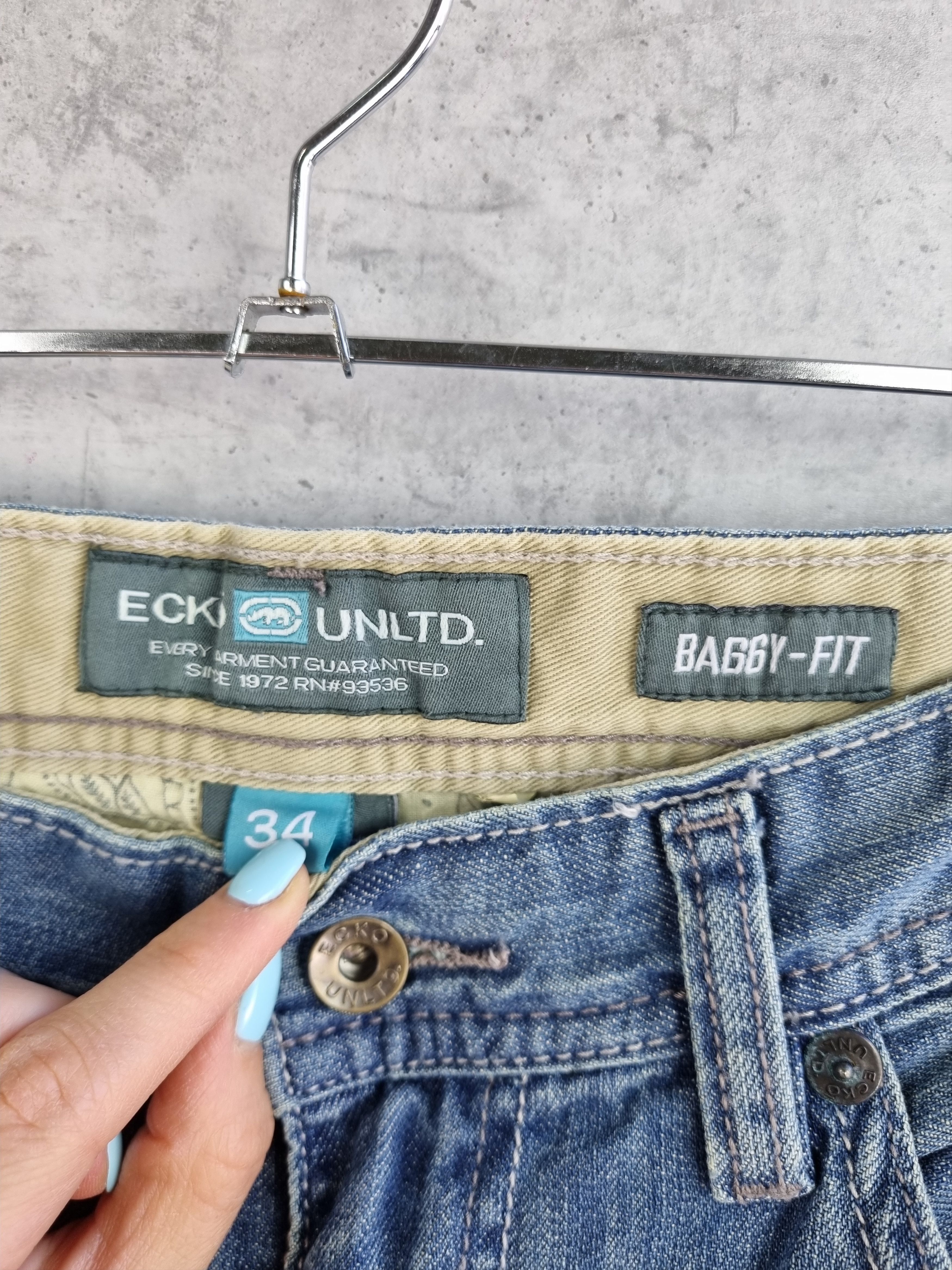 Ecko Unltd. Ecko Graffiti Style Embroidered Art Design Jeans Size US 34 / EU 50 - 9 Thumbnail