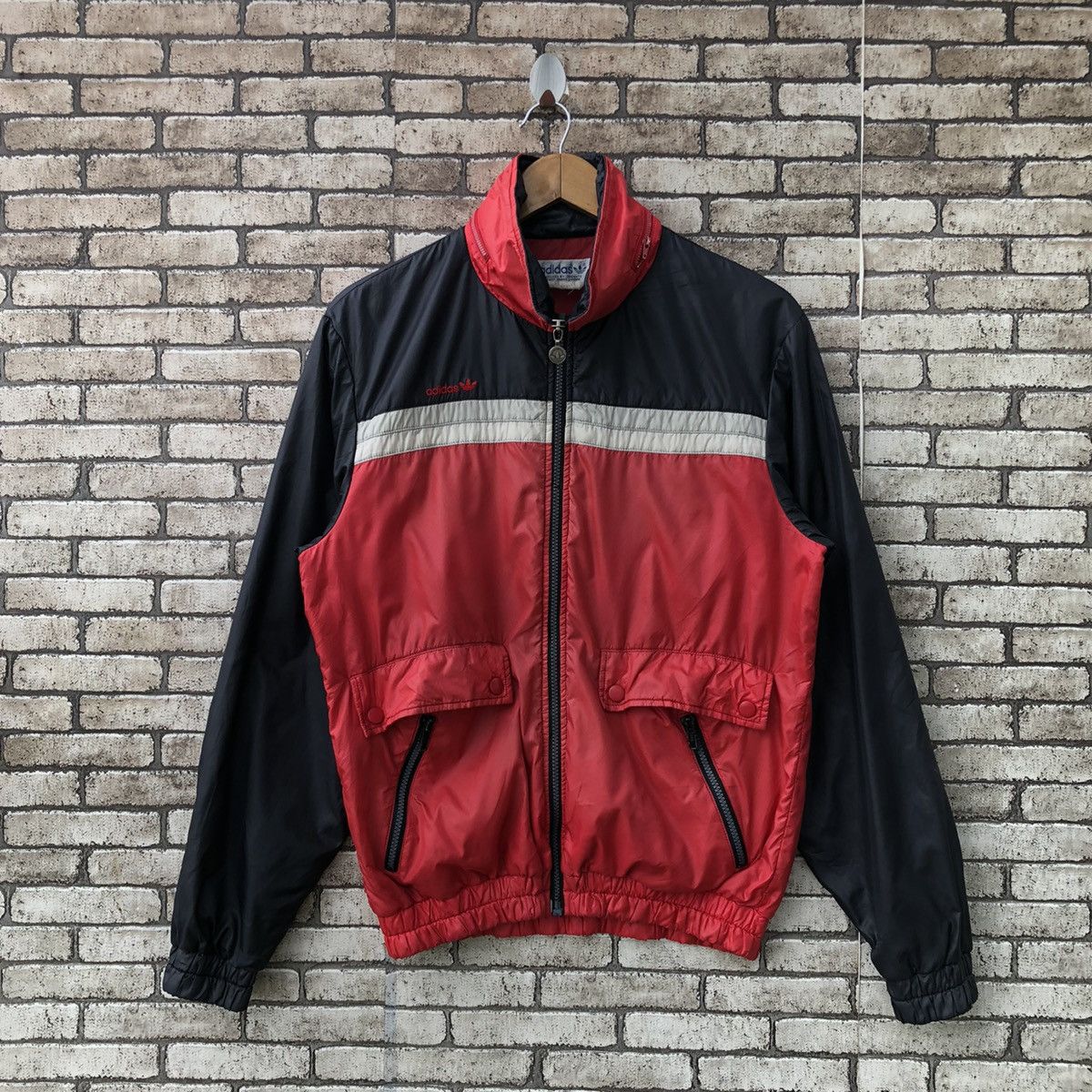 Adidas × Vintage Vintage Adidas 90 Nylon Zipper Jacket Size US M / EU 48-50 / 2 - 1 Thumbnail