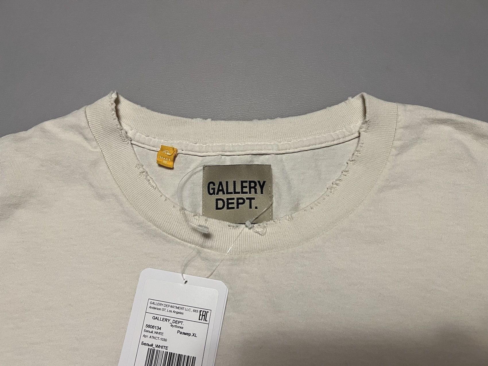 Gallery Dept. FW'22 T-shirt Ripped "Art That Kills" Size US XL / EU 56 / 4 - 3 Thumbnail