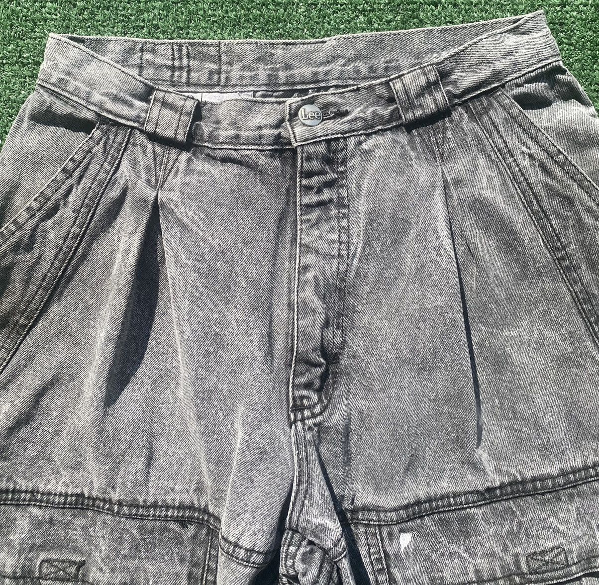 Lee Vintage 80's Lee Acid Wash High Waisted Distressed Jeans Size 27" / US 4 / IT 40 - 4 Thumbnail