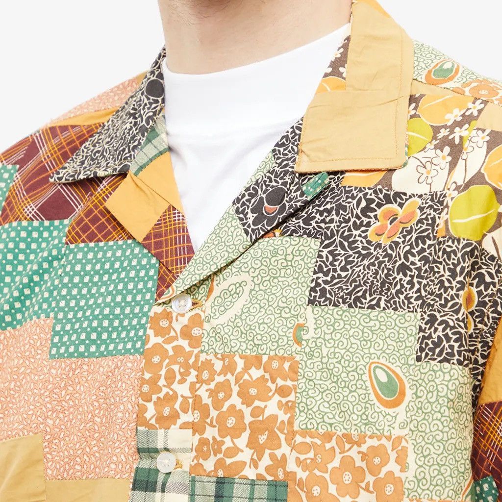 Bode SS23 BODE Diagonal Square Patchwork Shirt - S/M - NWT Size US S / EU 44-46 / 1 - 5 Thumbnail
