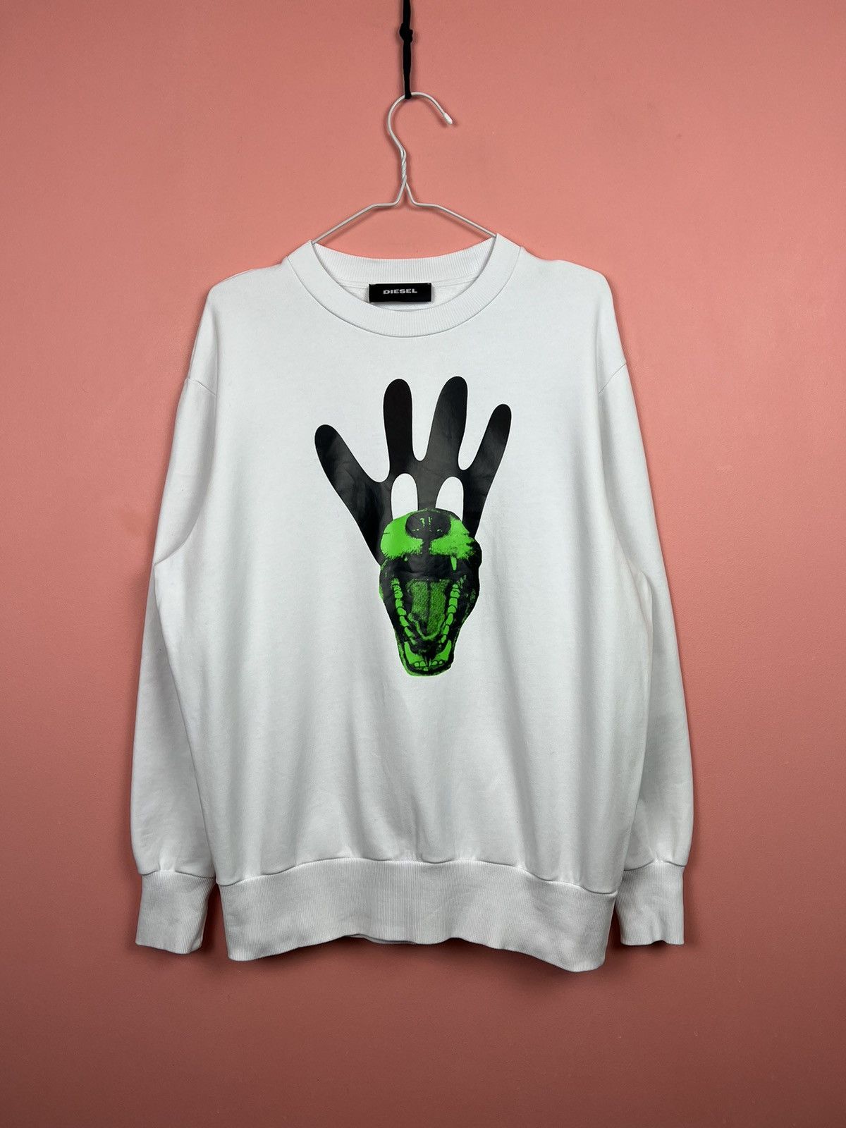 Diesel Diesel dog sweatshirt luxury printed logo streetwear Size US S / EU 44-46 / 1 - 1 Thumbnail