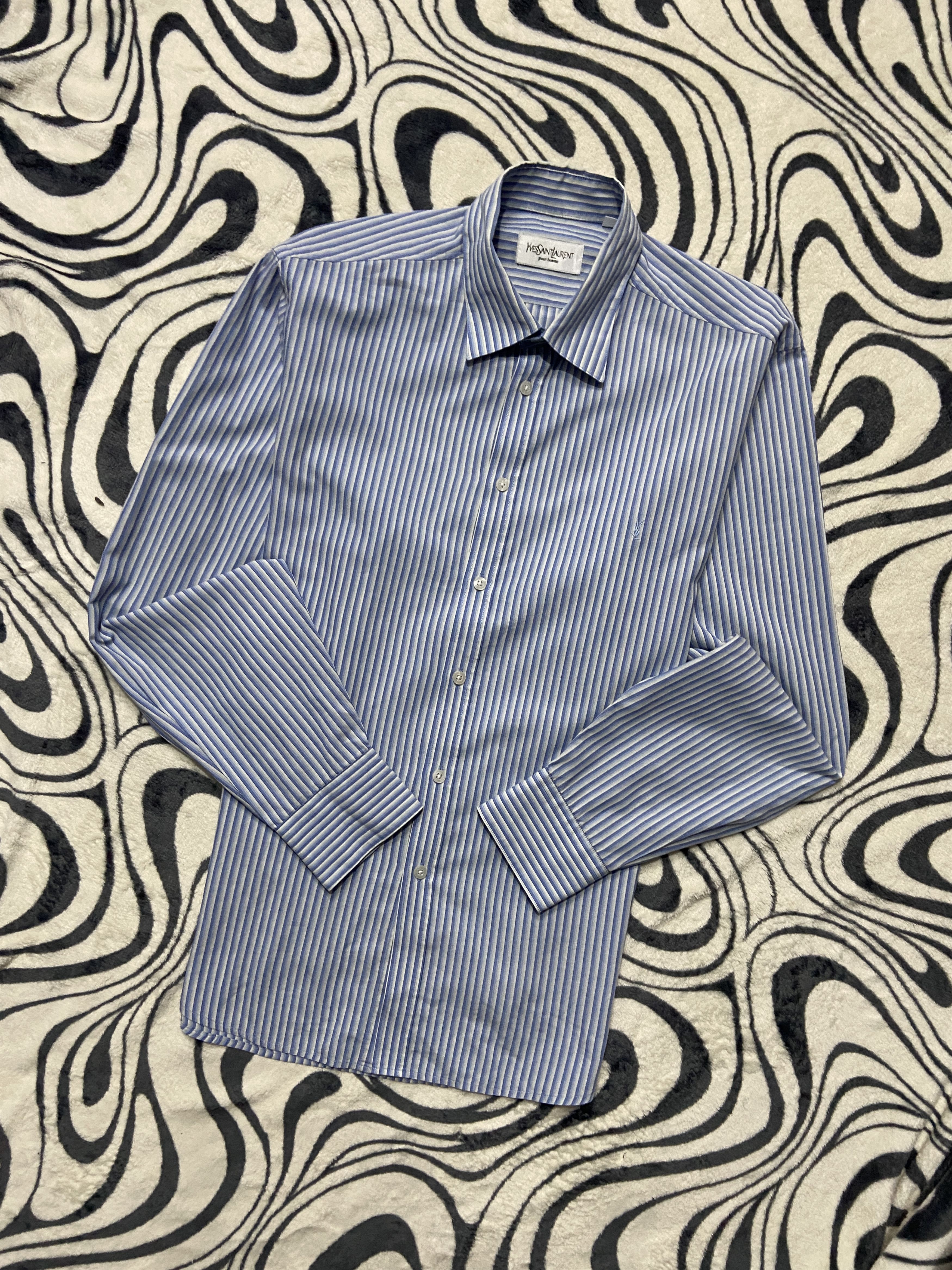 Yves Saint Laurent Yves Saint Laurent YSL Men's Long Sleeve Shirt Size US L / EU 52-54 / 3 - 1 Thumbnail