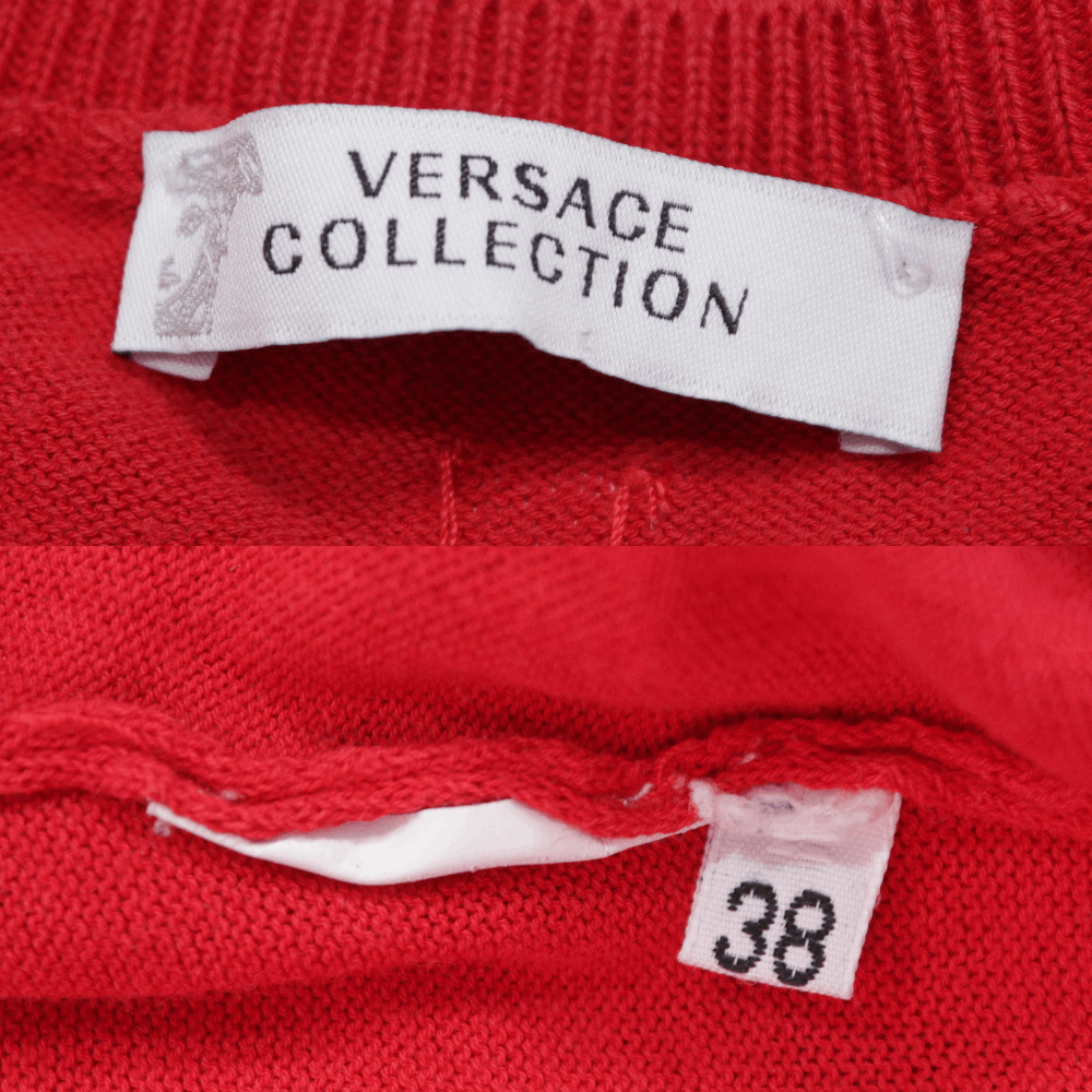 Versace Medusa Big Logo Knit Top Size XS / US 0-2 / IT 36-38 - 9 Thumbnail