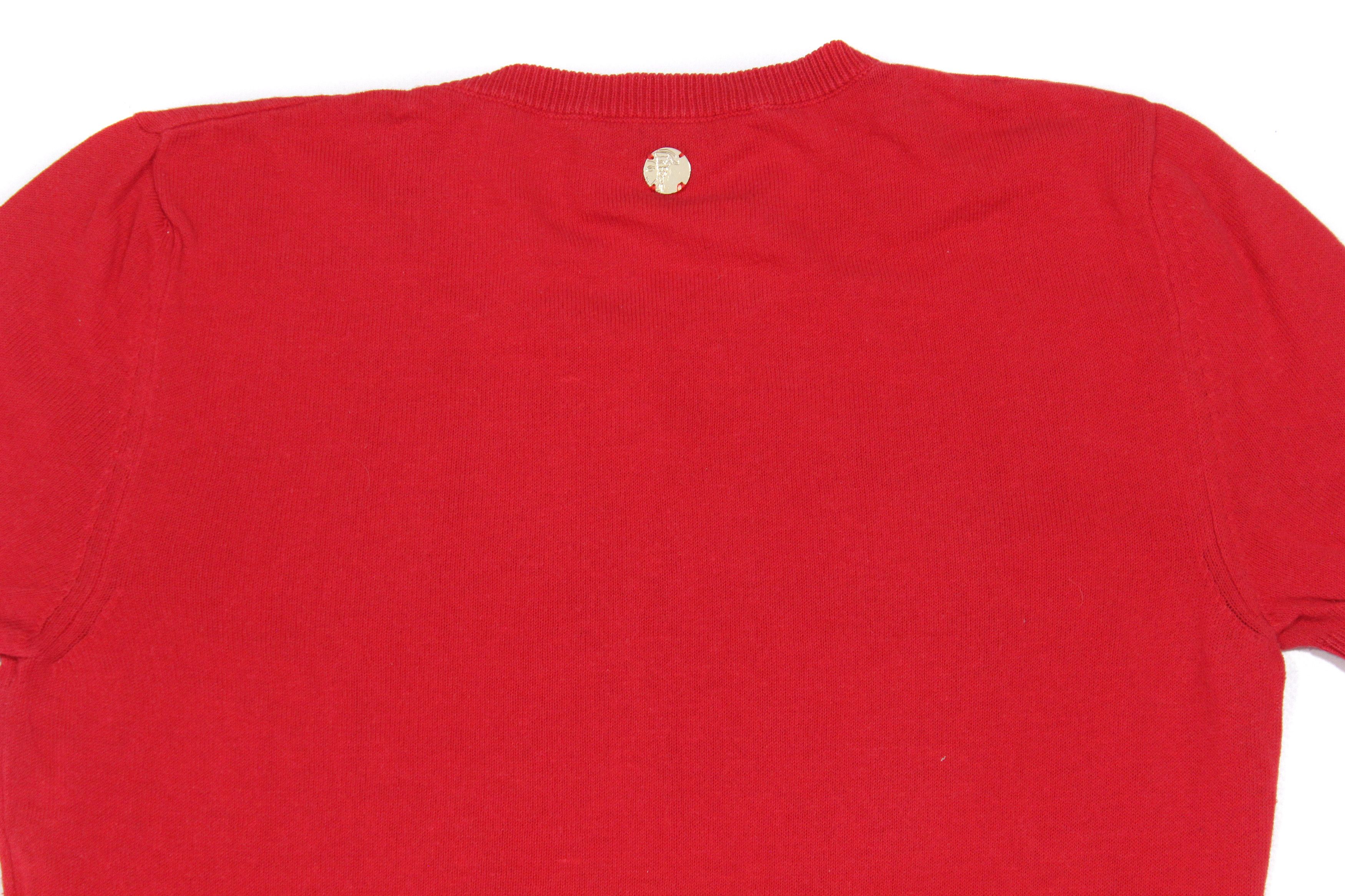 Versace Medusa Big Logo Knit Top Size XS / US 0-2 / IT 36-38 - 5 Thumbnail