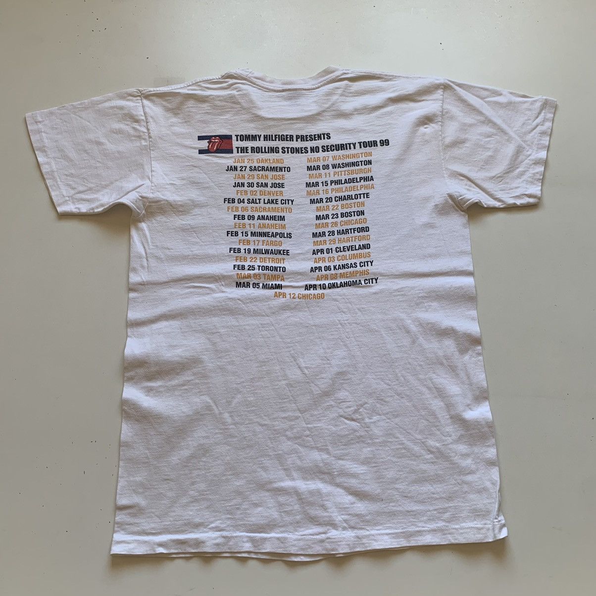 The Rolling Stones Vintage 90s The Rolling Stones x Tommy Hilfiger T Shirt Rare Size US L / EU 52-54 / 3 - 4 Thumbnail