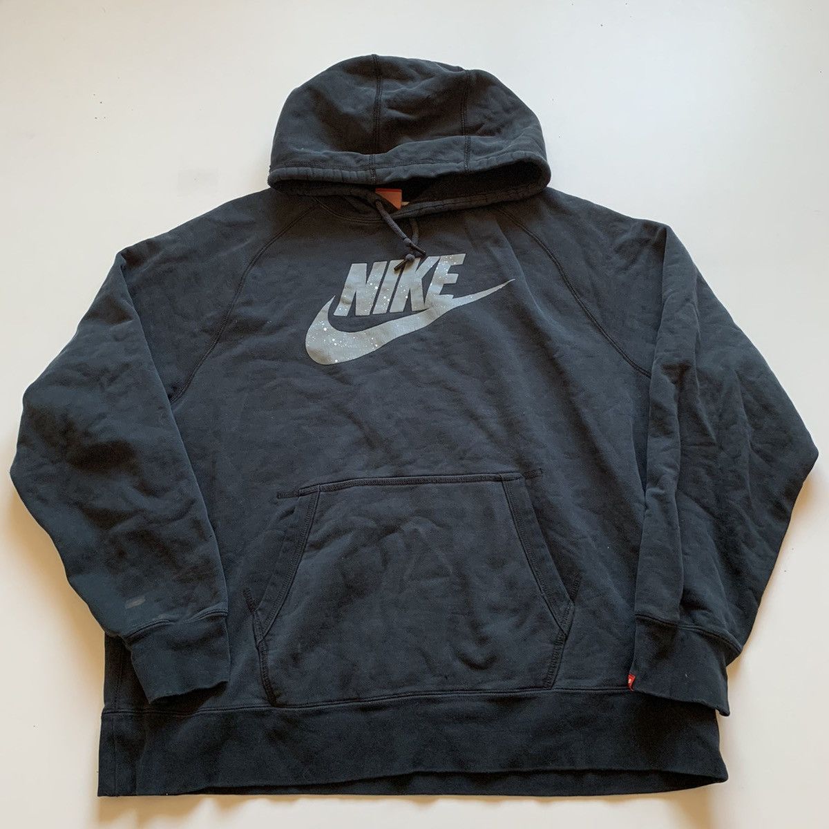 Nike Vintage 2000s Nike Swoosh Graphic Pullover Hoodie XXL Faded Size US XXL / EU 58 / 5 - 1 Thumbnail