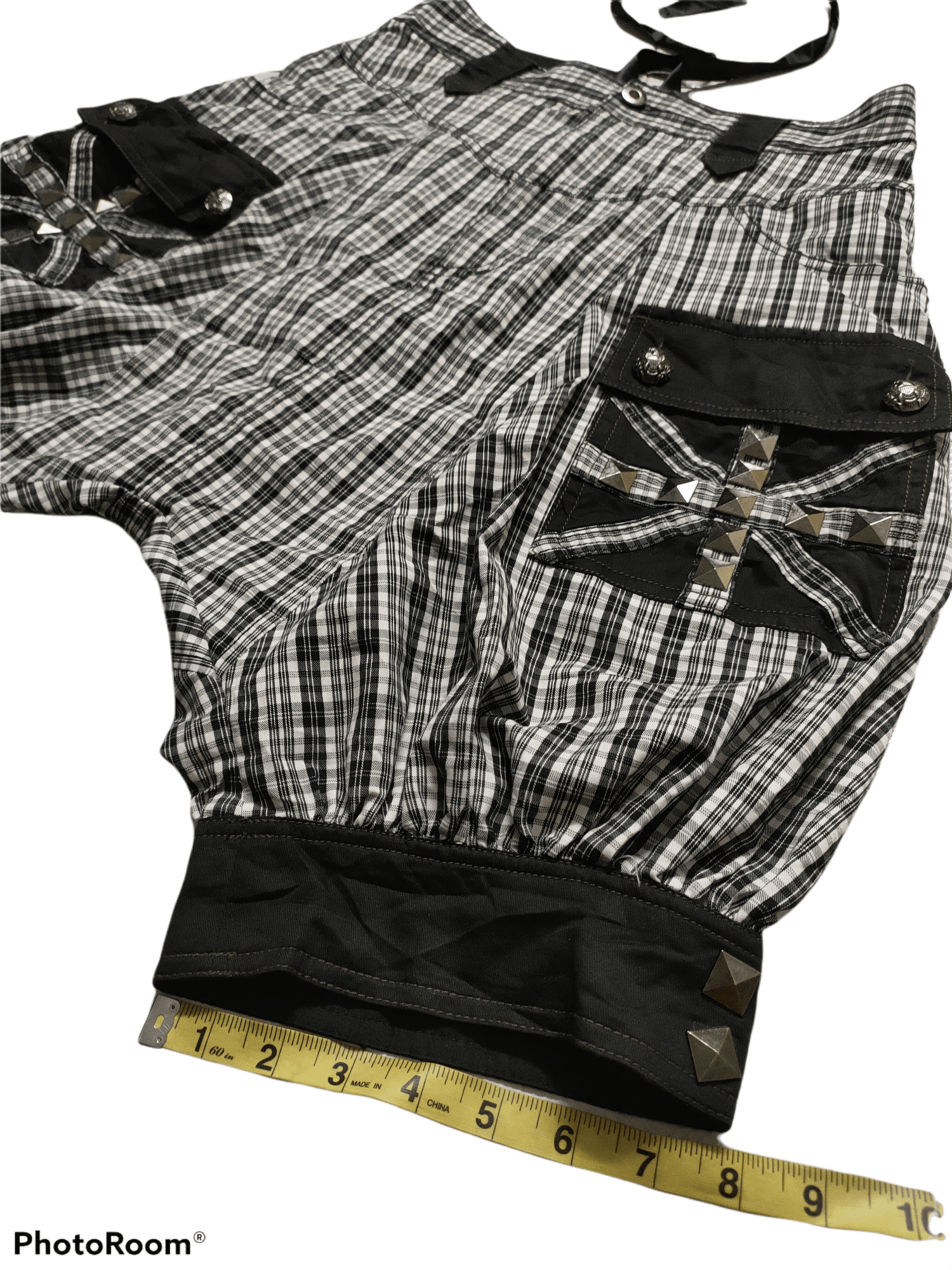 If Six Was Nine × Japanese Brand Punk Design by Algonquins Checkerboard Short Pant Size US 30 / EU 46 - 7 Thumbnail