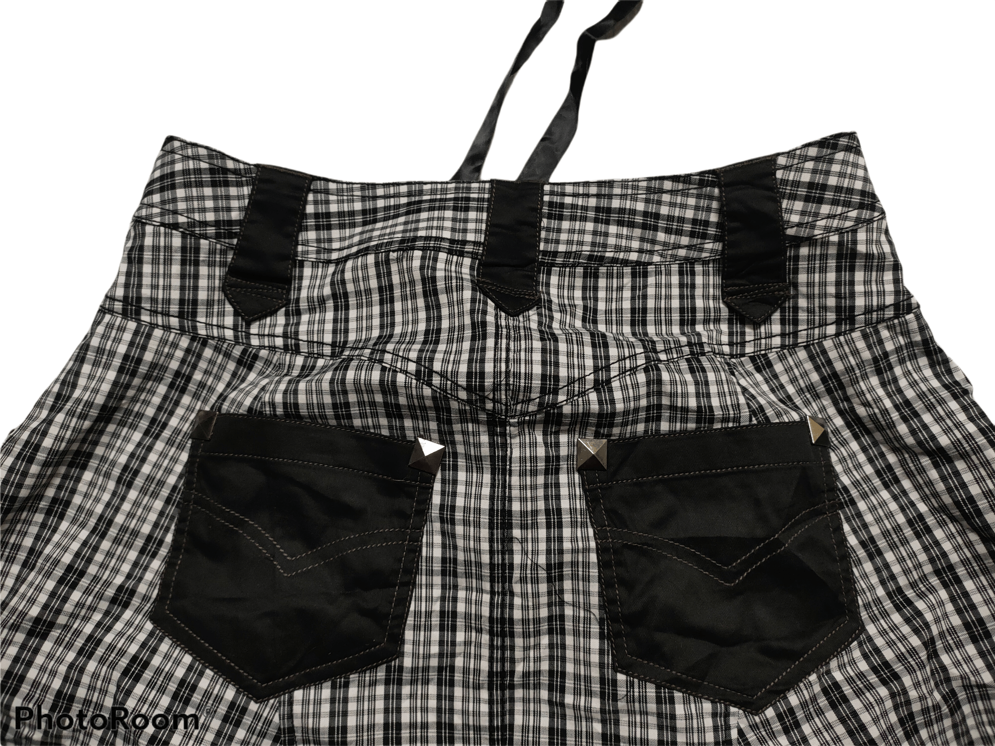 If Six Was Nine × Japanese Brand Punk Design by Algonquins Checkerboard Short Pant Size US 30 / EU 46 - 3 Thumbnail