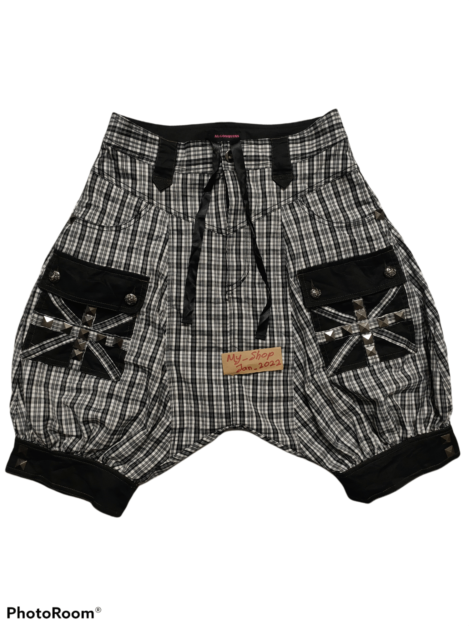 Punk Design by Algonquins Checkerboard Short Pant