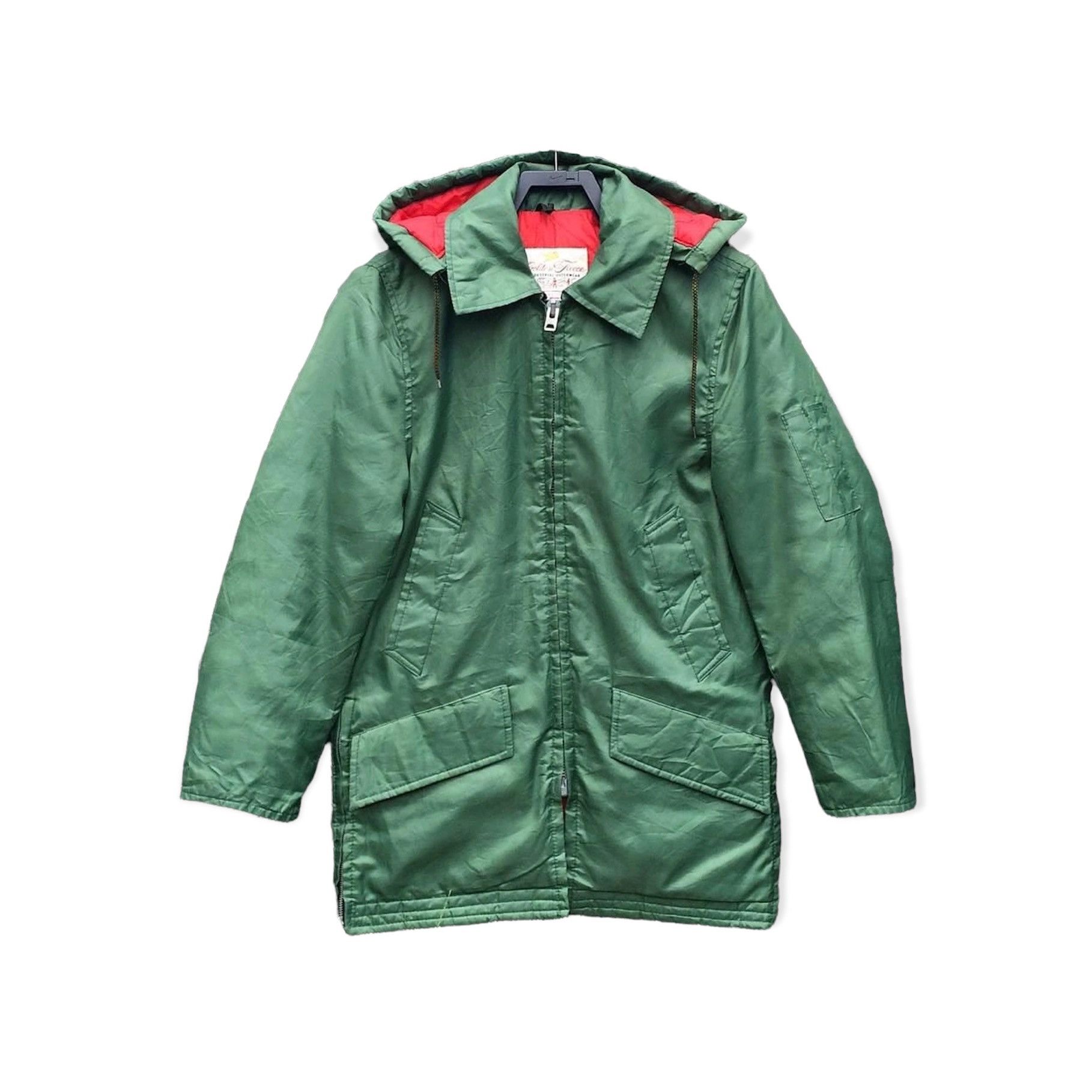 image of Military x Vintage Golden Fleece Industrial Outerwear Militar in Green Red, Men's (Size Large)
