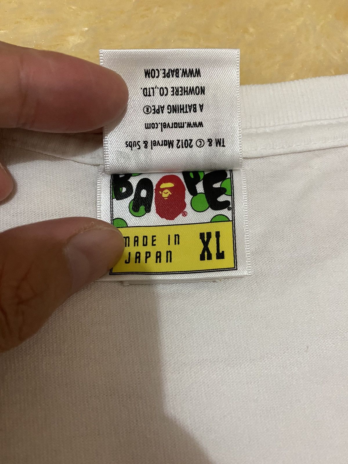 Bape Bape x Marvel Comics Milo Tee Size US XL / EU 56 / 4 - 5 Thumbnail