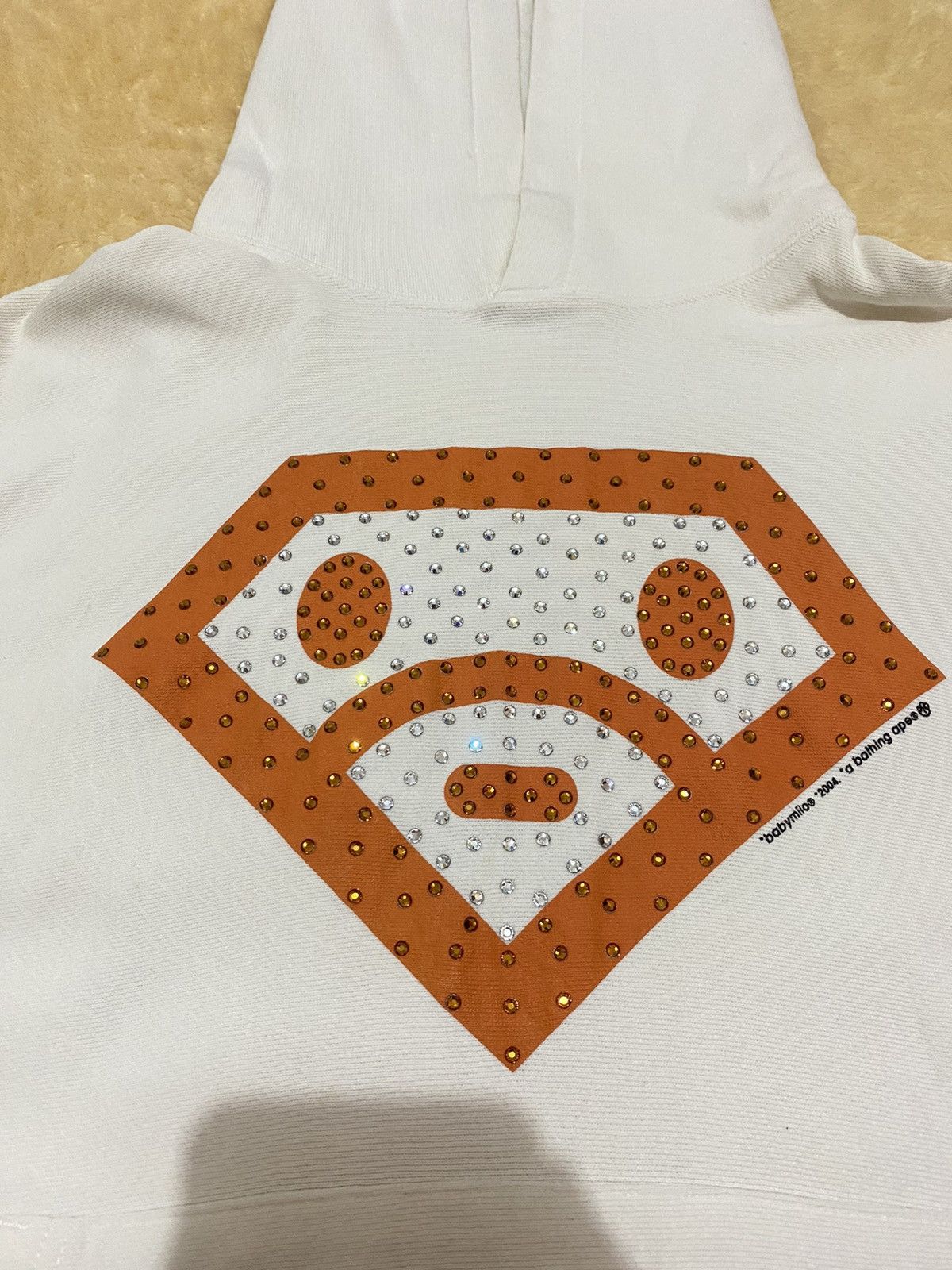 Bape Baby Milo Swarovski Pullover Hoodie (2004) Size US XS / EU 42 / 0 - 2 Thumbnail