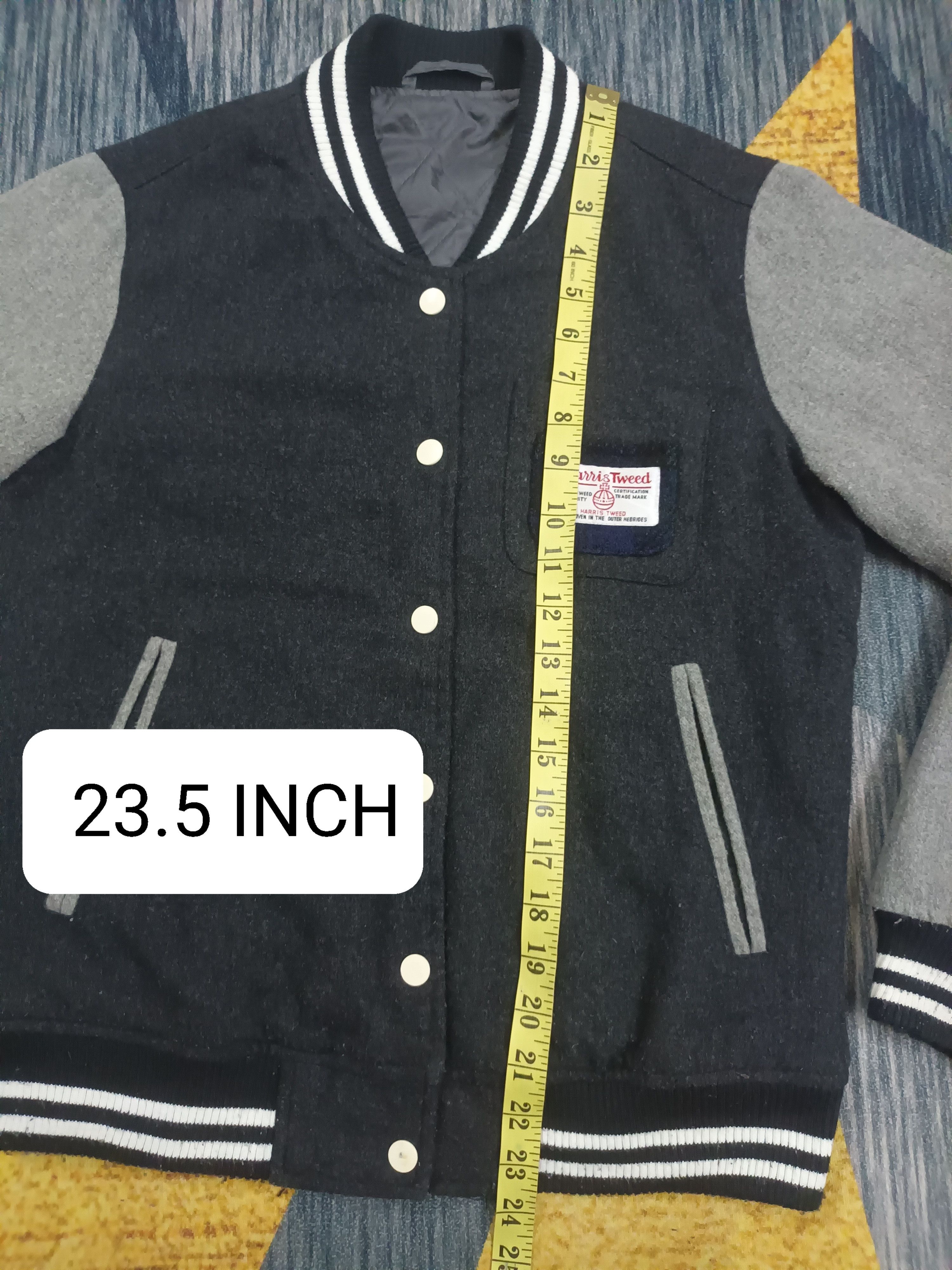 Harris Tweed Sale 🔥 HARRIS TWEED BUTTON UP VARSITY JACKET 🔥 Size US S / EU 44-46 / 1 - 9 Thumbnail