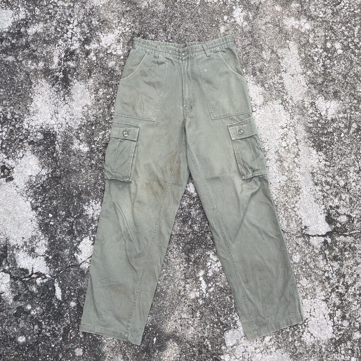 Vintage Unbranded Distressed Tactical Multipocket Cargo Pant