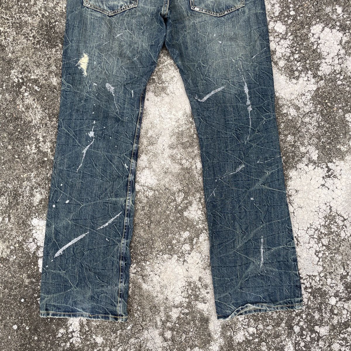 Japanese Brand Vintage Unbranded Distressed Denim Jeans Size US 33 - 10 Thumbnail