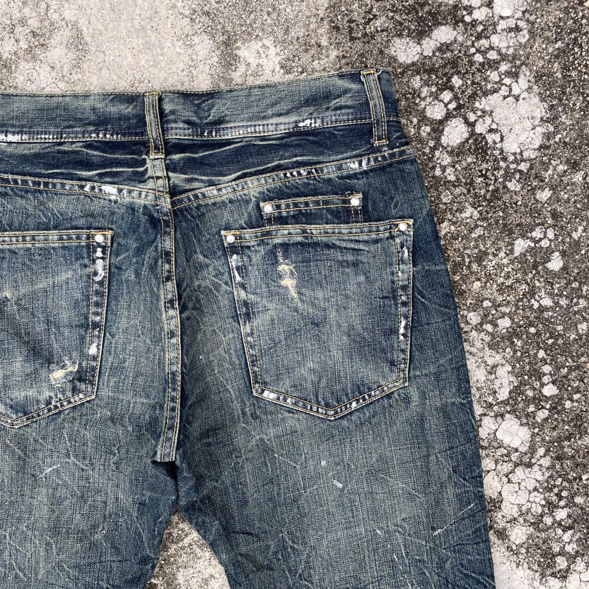 Japanese Brand Vintage Unbranded Distressed Denim Jeans Size US 33 - 8 Thumbnail