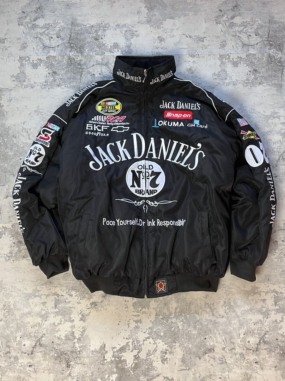 Jack Daniels × NASCAR × Racing Vintage Jack Daniels racing jacket | Grailed
