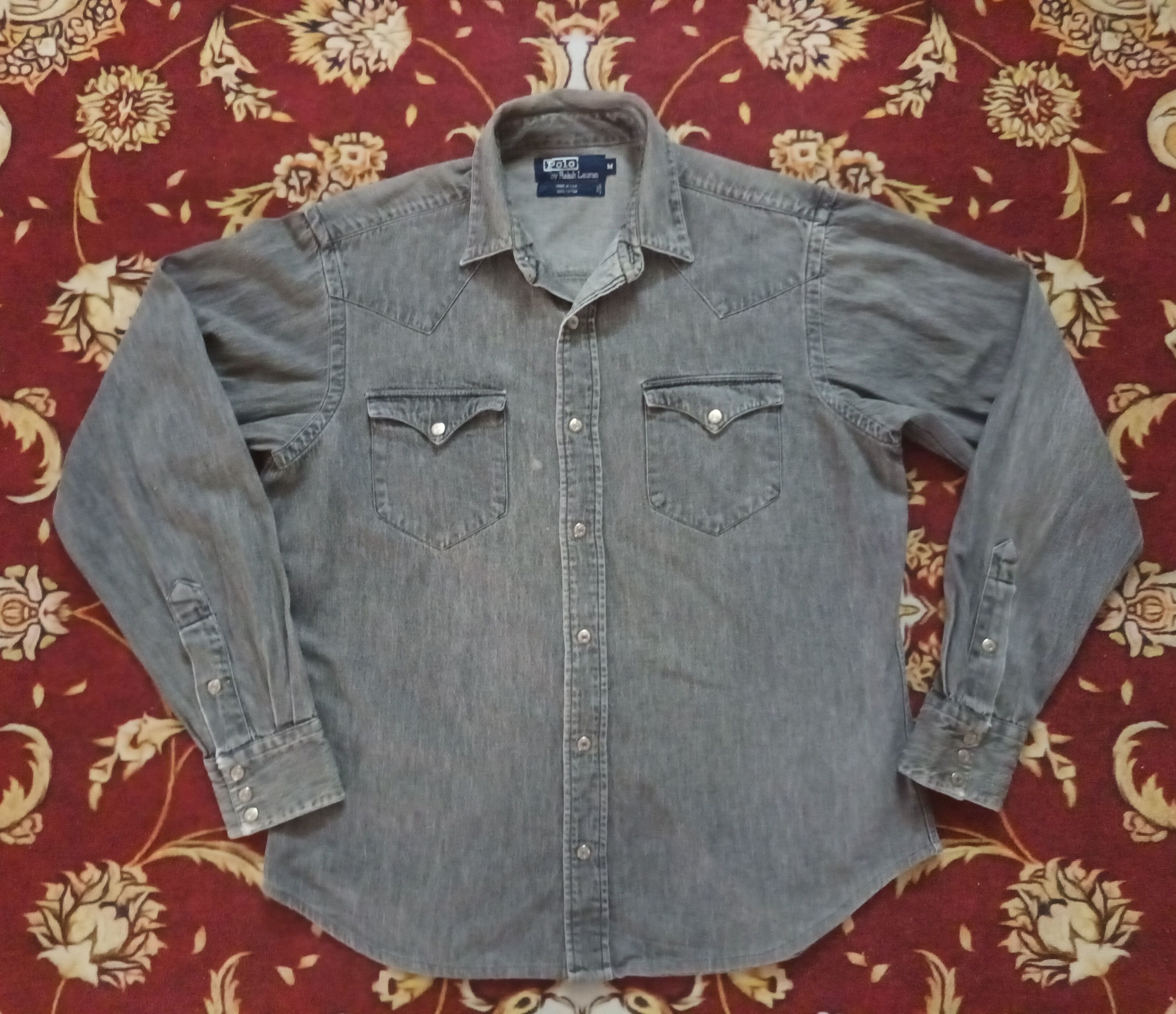 Polo Ralph Lauren 🔥 Polo Ralpah Lauren USA Sun Faded Flannel 🔥 Size US M / EU 48-50 / 2 - 1 Thumbnail