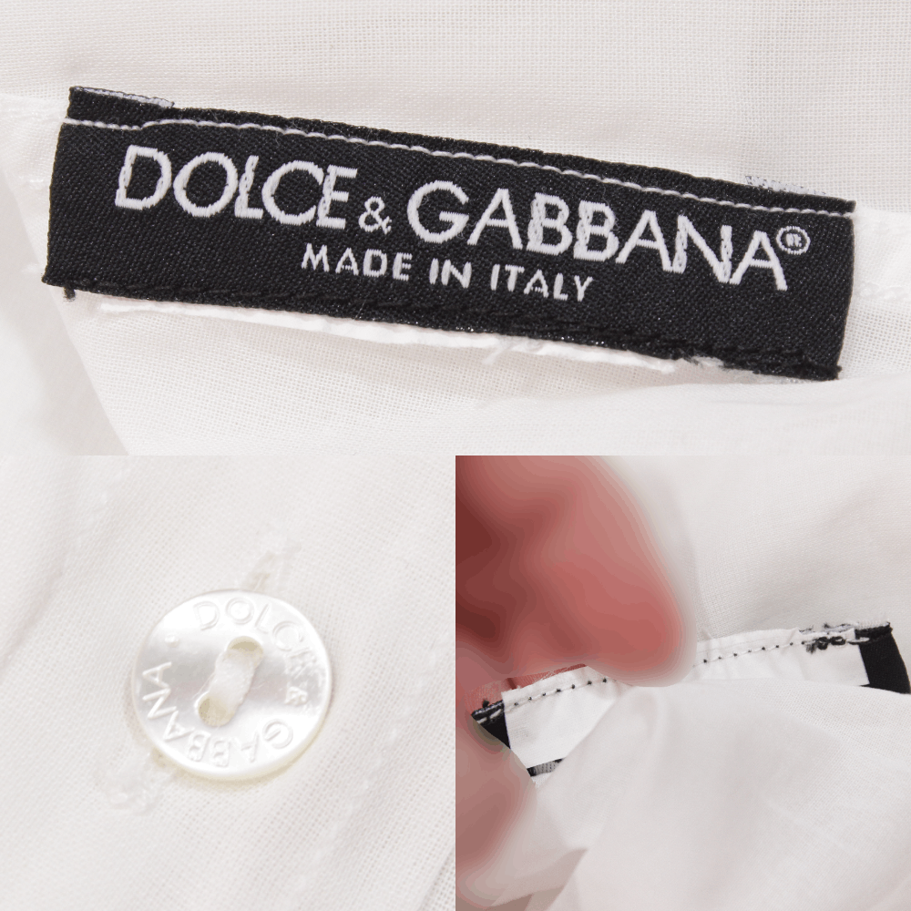 Dolce & Gabbana Embroidered Butterfly Shirt Vintage Size XL / US 12-14 / IT 48-50 - 9 Thumbnail