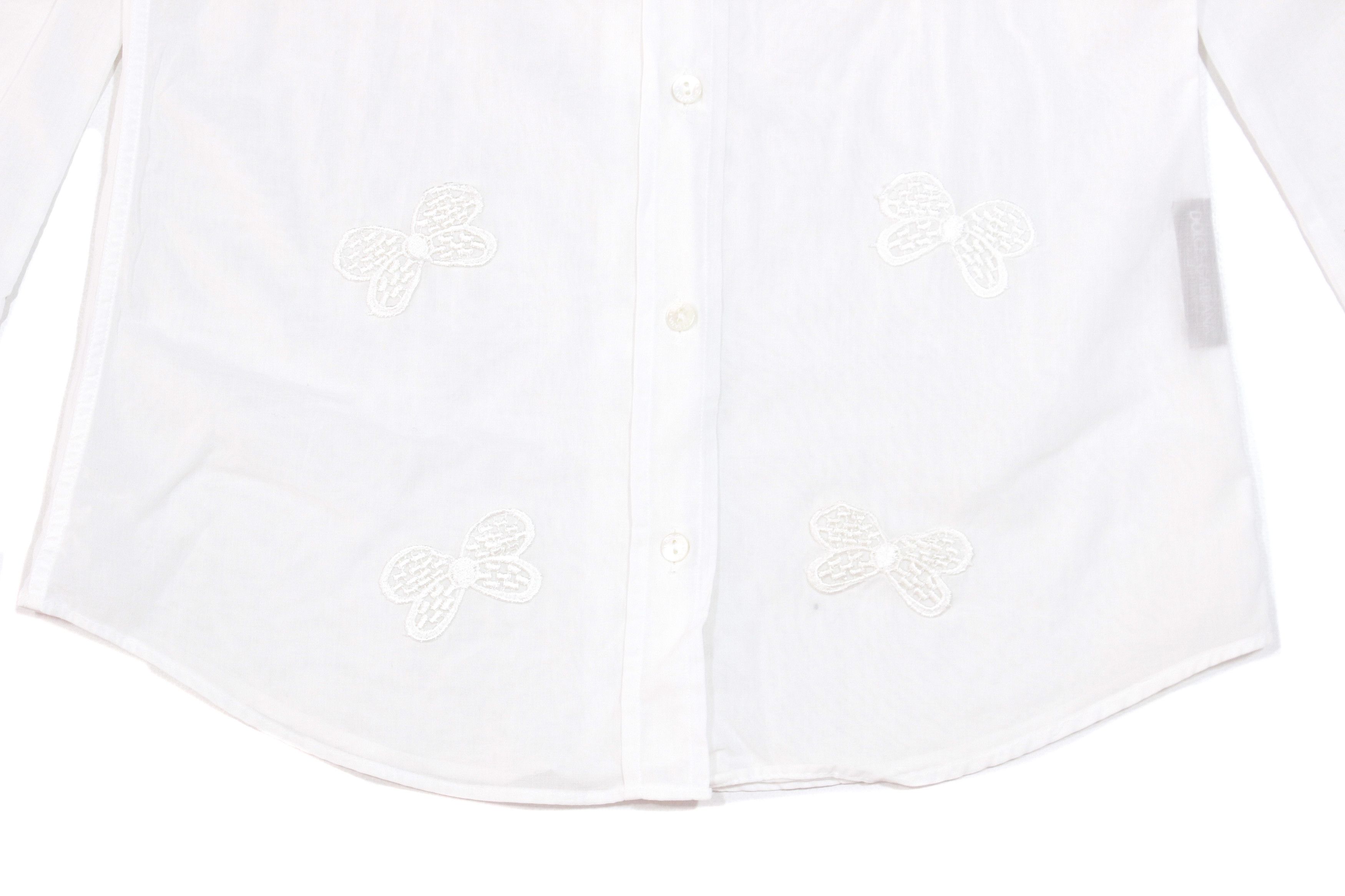 Dolce & Gabbana Embroidered Butterfly Shirt Vintage Size XL / US 12-14 / IT 48-50 - 4 Thumbnail