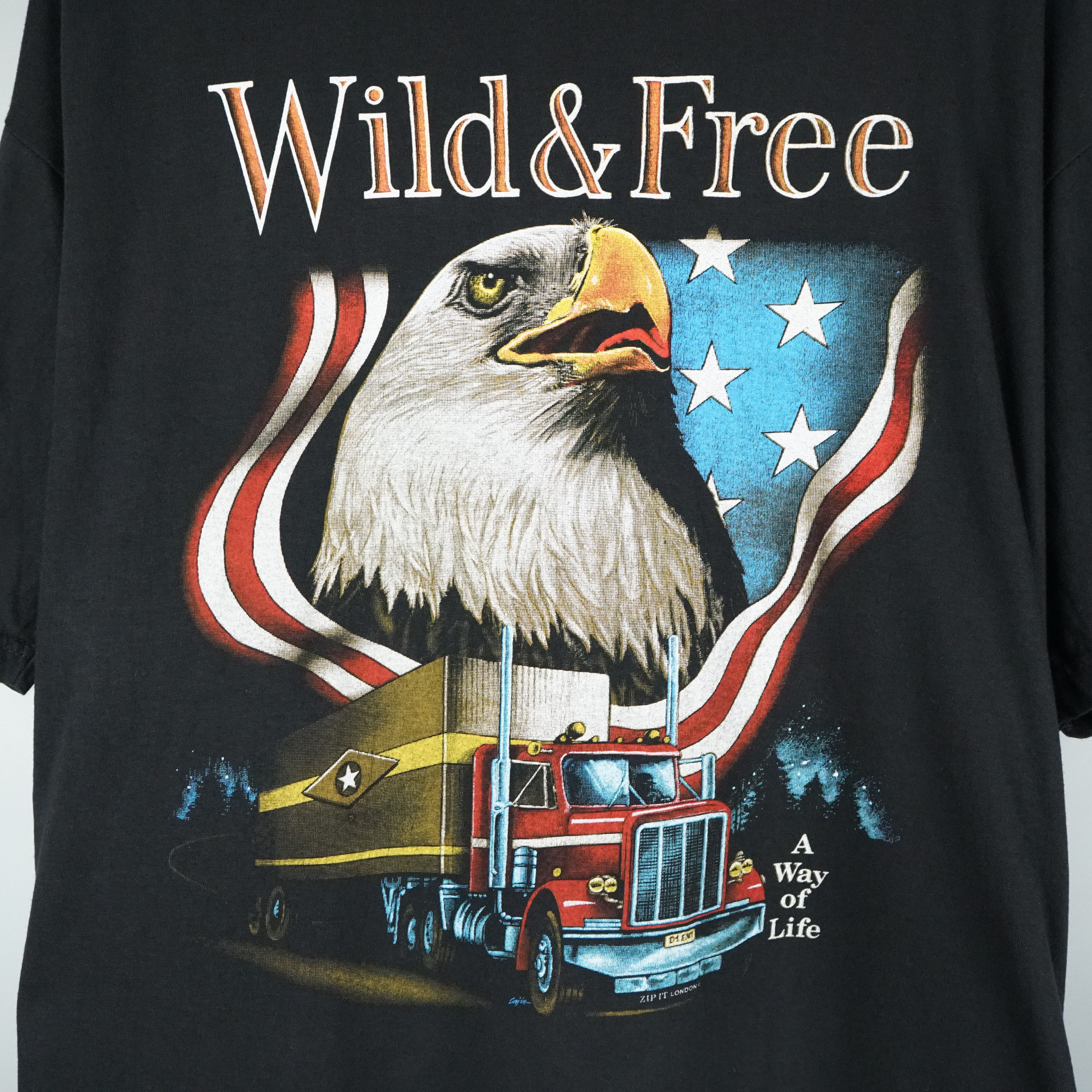 Harley Davidson × Vintage × West Coast Choppers 90s Wild & Free t-shirt Size US L / EU 52-54 / 3 - 2 Thumbnail