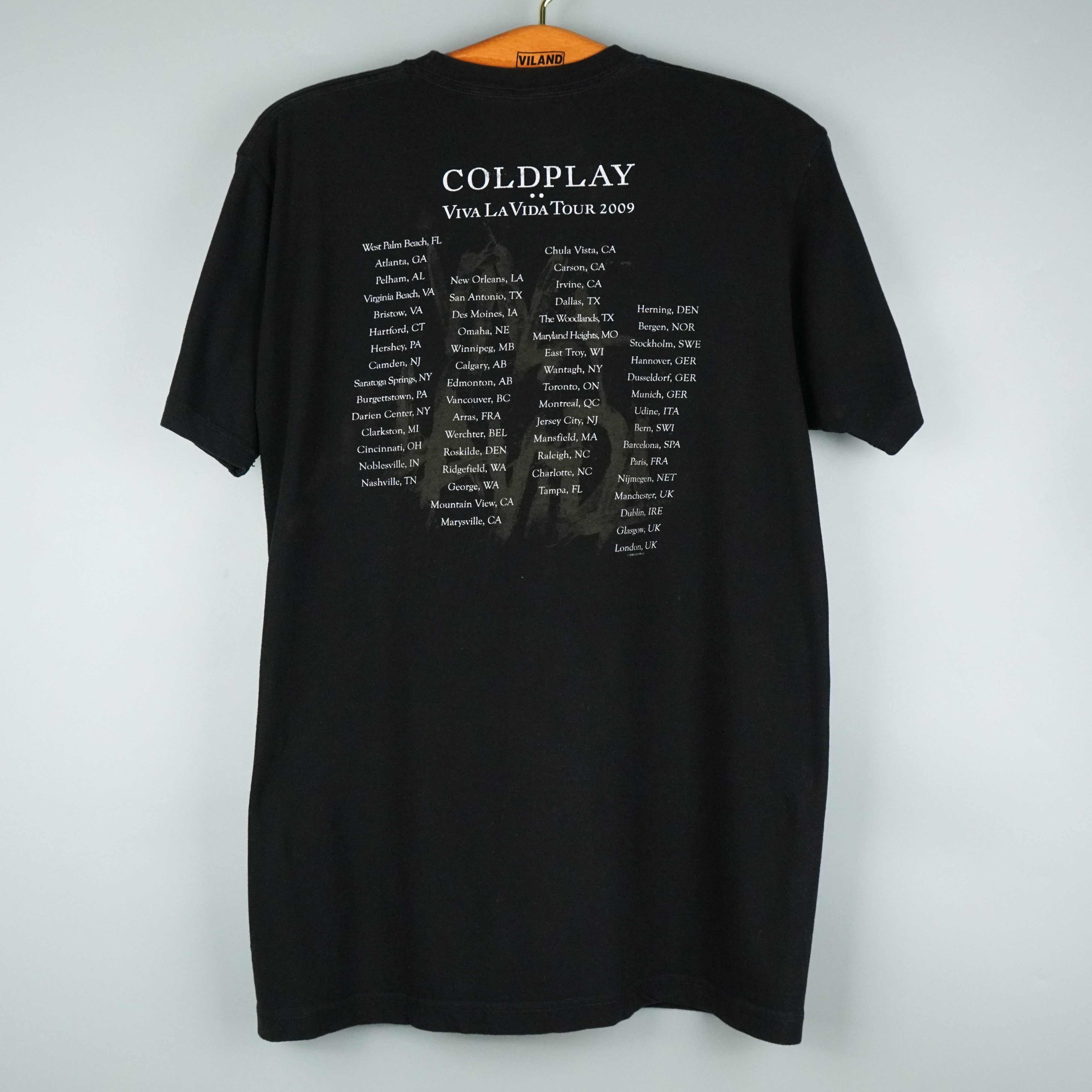 Band Tees × Vintage 2009 Coldplay t shirt Viva La Vida Tour Size US L / EU 52-54 / 3 - 9 Thumbnail