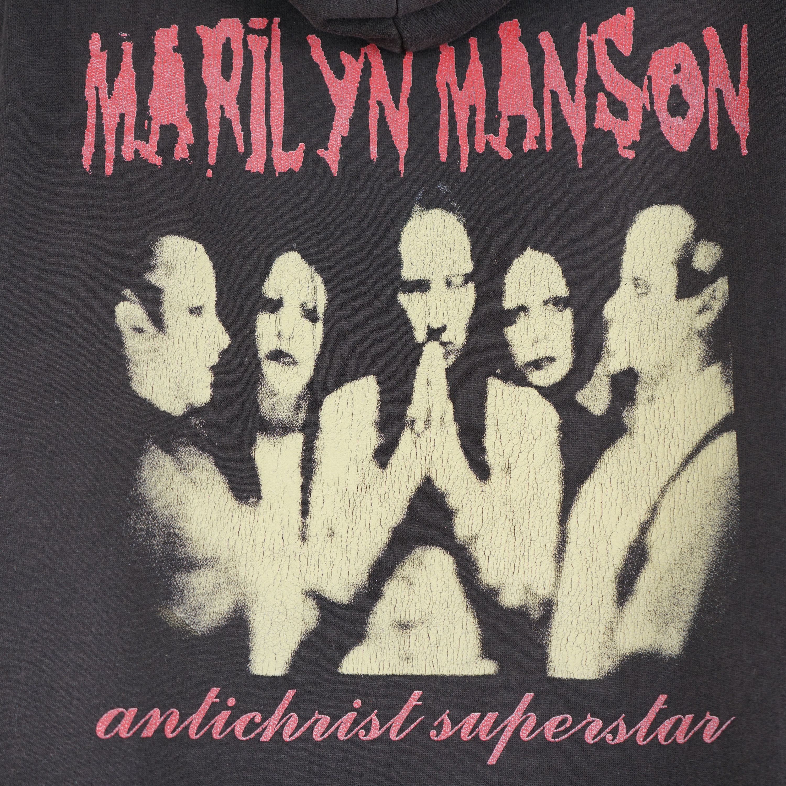 Band Tees × Vintage 1996 Marilyn Manson Hoodie Antichrist Superstar Size US L / EU 52-54 / 3 - 2 Thumbnail