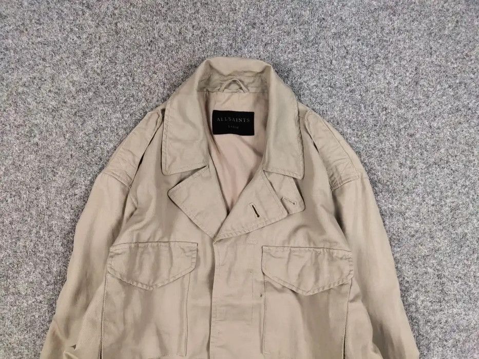 Allsaints Field Beige Multi Pocket Vulcan Jacket