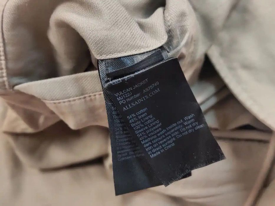 Allsaints Field Beige Multi Pocket Vulcan Jacket