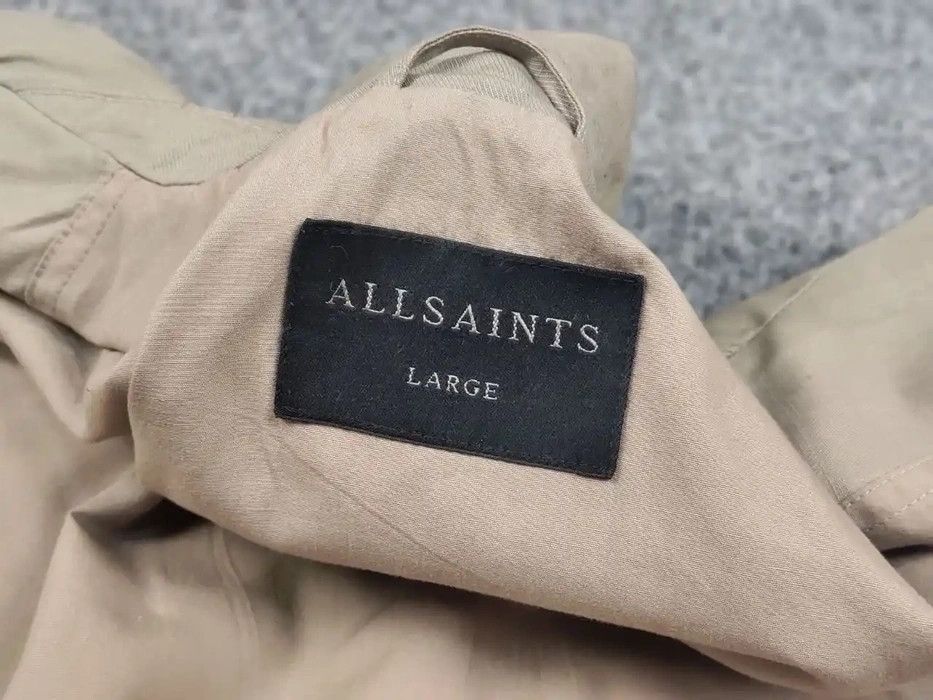 Allsaints Field Beige Multi Pocket Vulcan Jacket