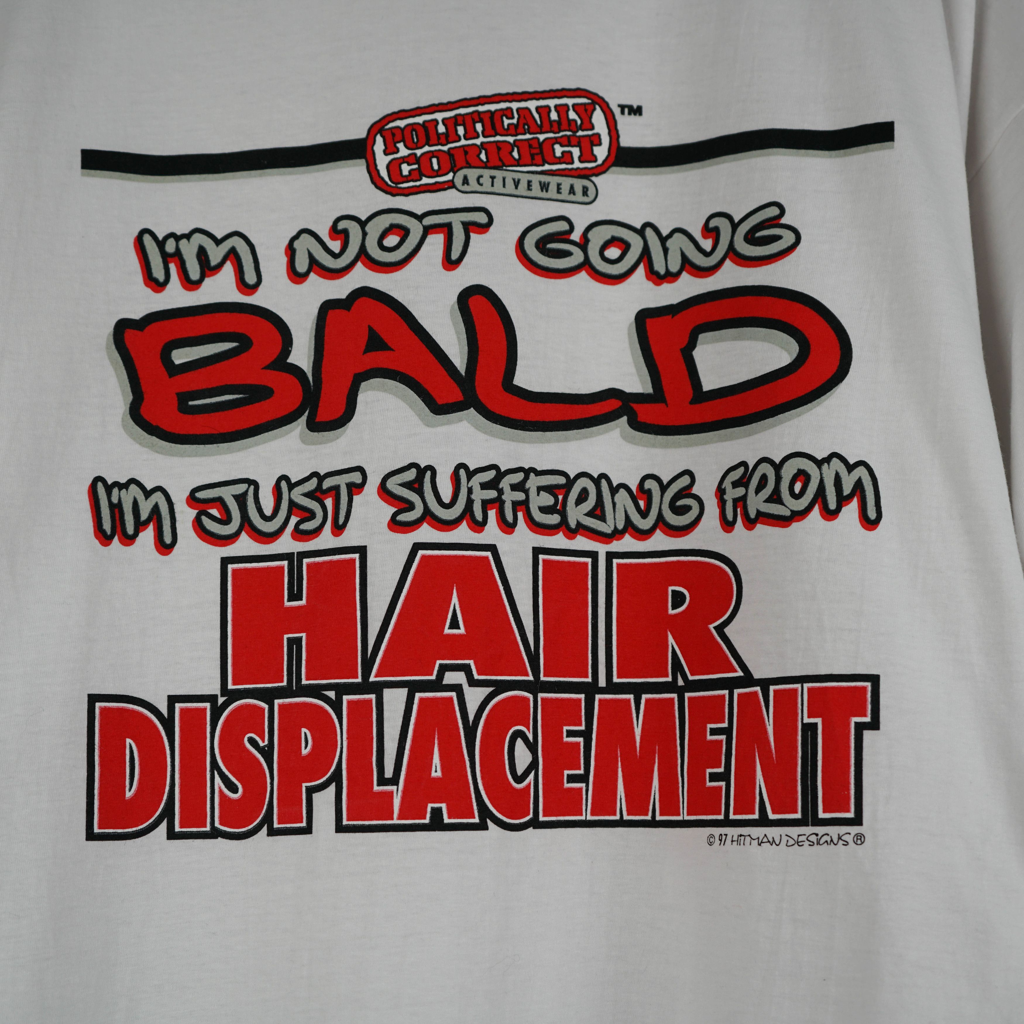 Vintage 1990S I am Not Bald T-shirt Size US XXL / EU 58 / 5 - 2 Thumbnail