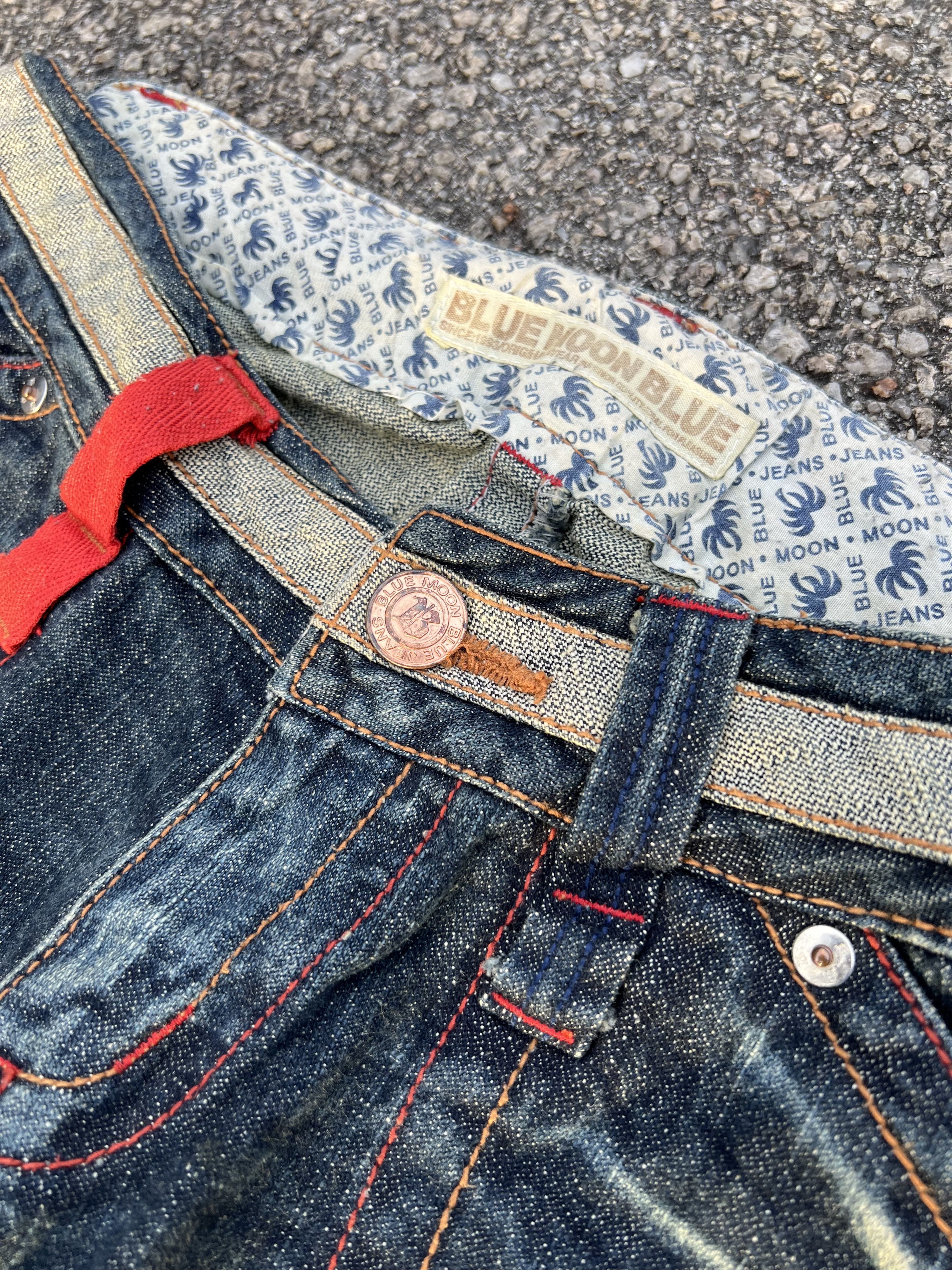 Blue Blue Japan Blue Moon Fatigue Jeans Like Kapital - Super Rare Design 🔥 Size 28" / US 6 / IT 42 - 6 Thumbnail