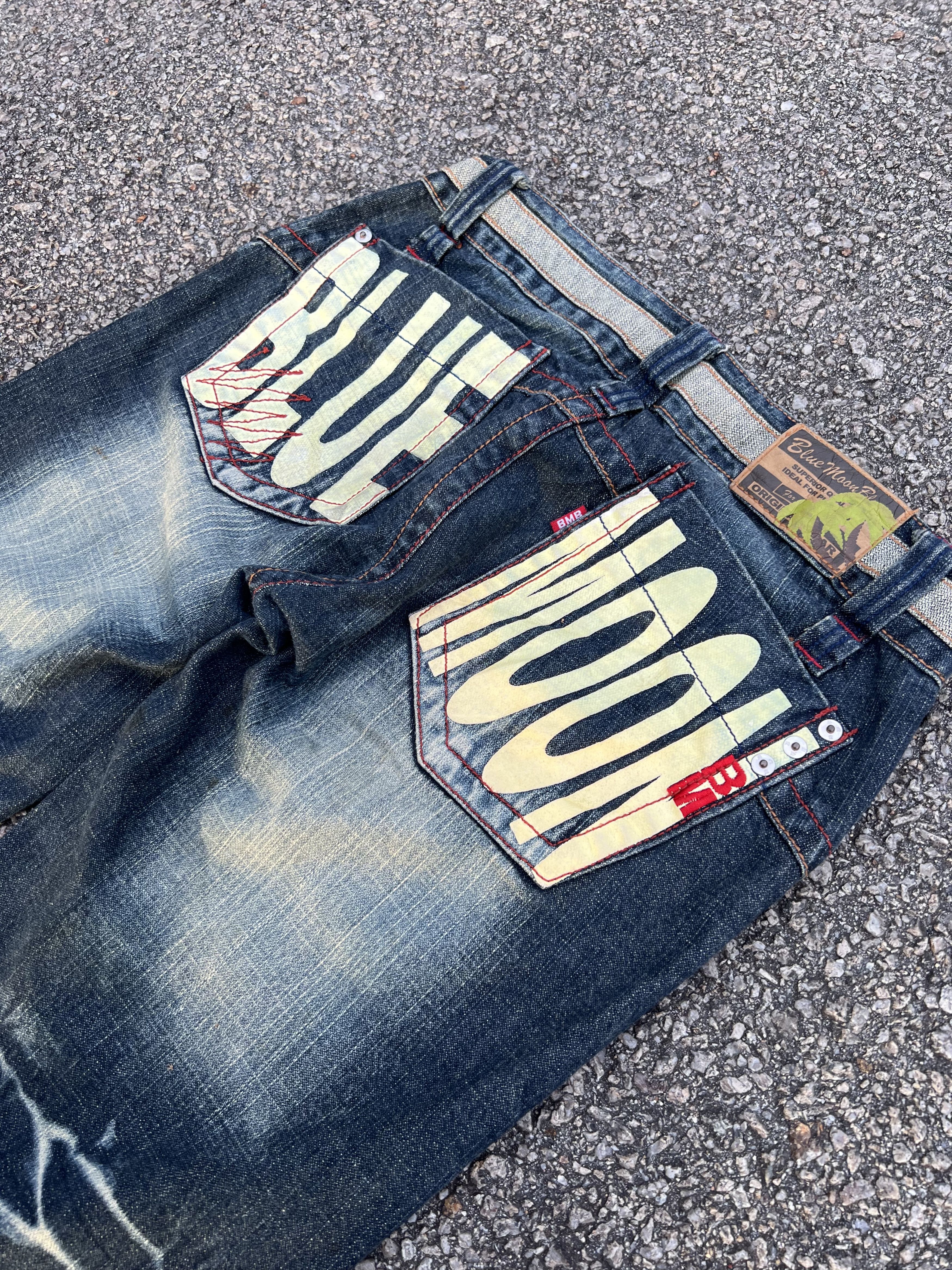 Blue Blue Japan Blue Moon Fatigue Jeans Like Kapital - Super Rare Design 🔥 Size 28" / US 6 / IT 42 - 12 Thumbnail