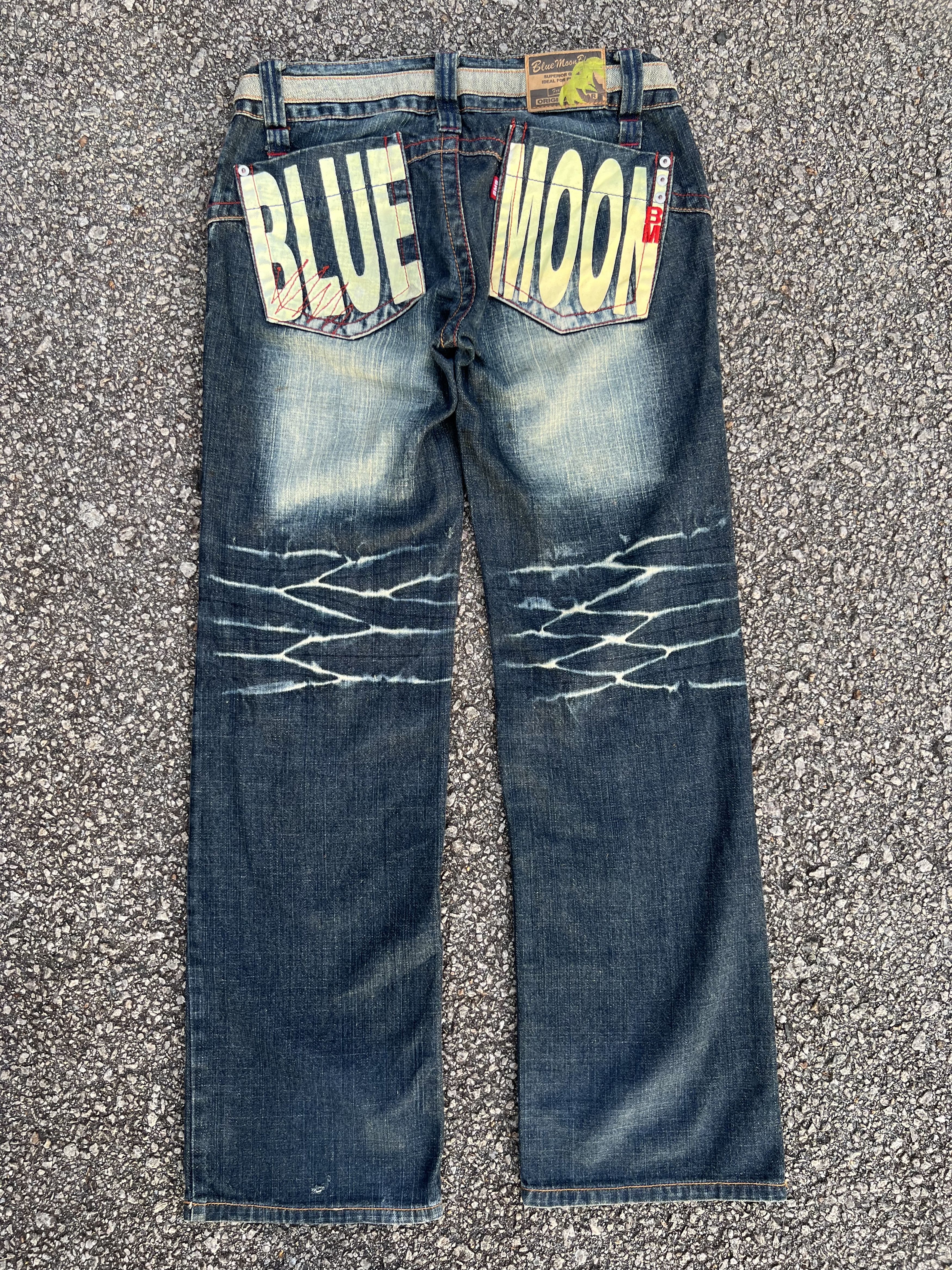 Blue Blue Japan Blue Moon Fatigue Jeans Like Kapital - Super Rare Design 🔥 Size 28" / US 6 / IT 42 - 10 Thumbnail