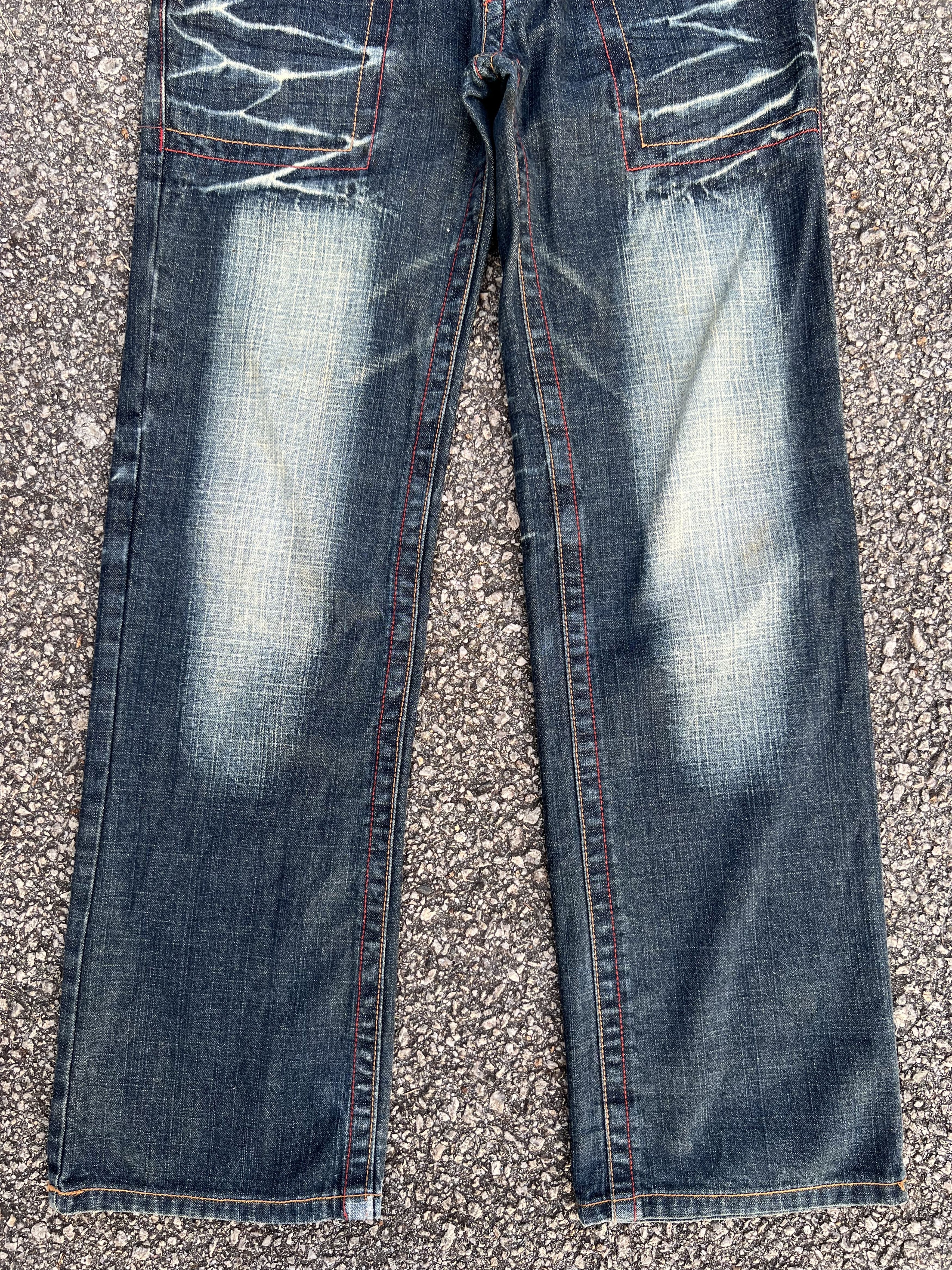 Blue Blue Japan Blue Moon Fatigue Jeans Like Kapital - Super Rare Design 🔥 Size 28" / US 6 / IT 42 - 8 Thumbnail