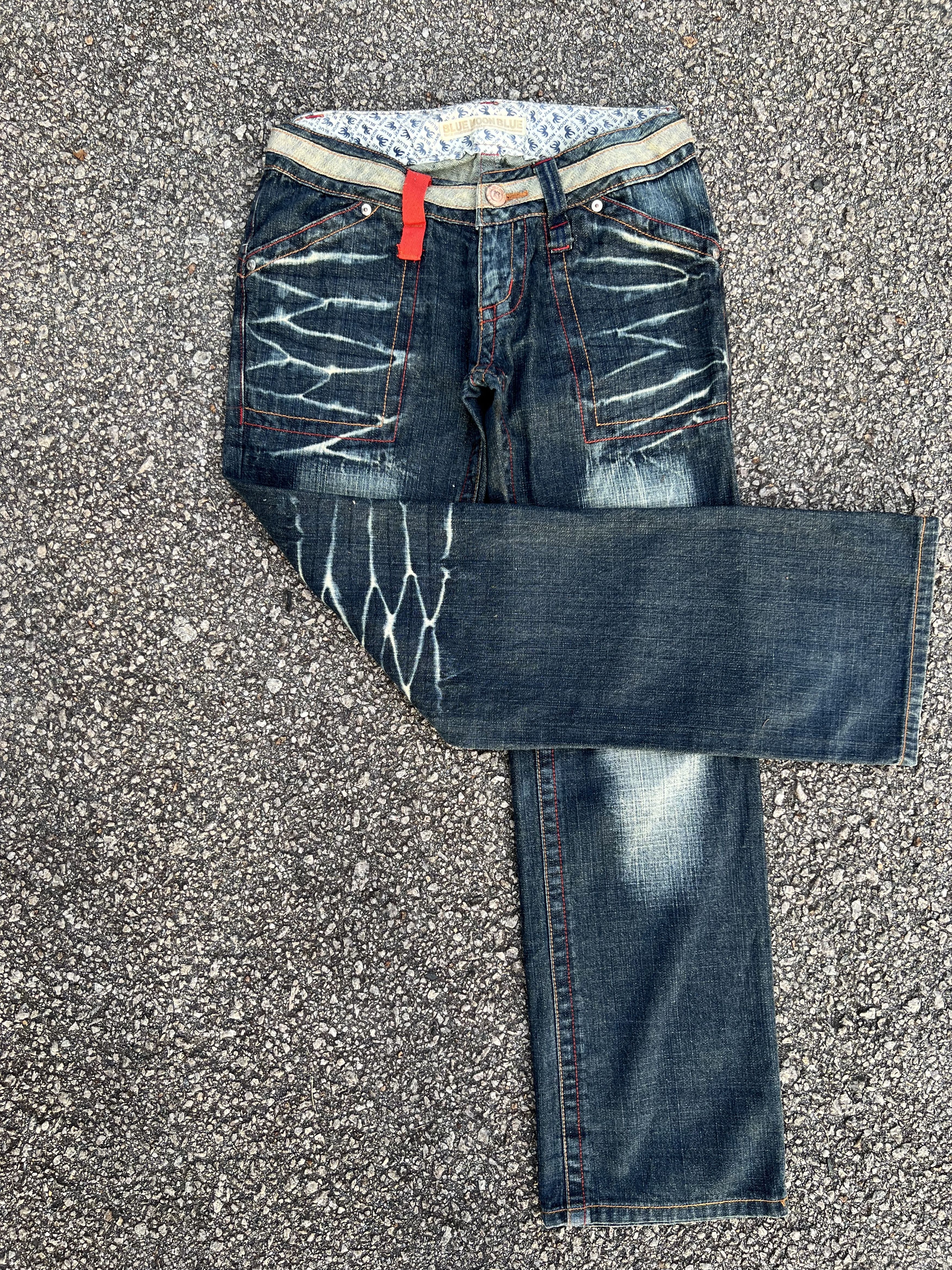 Blue Blue Japan Blue Moon Fatigue Jeans Like Kapital - Super Rare Design 🔥 Size 28" / US 6 / IT 42 - 5 Thumbnail