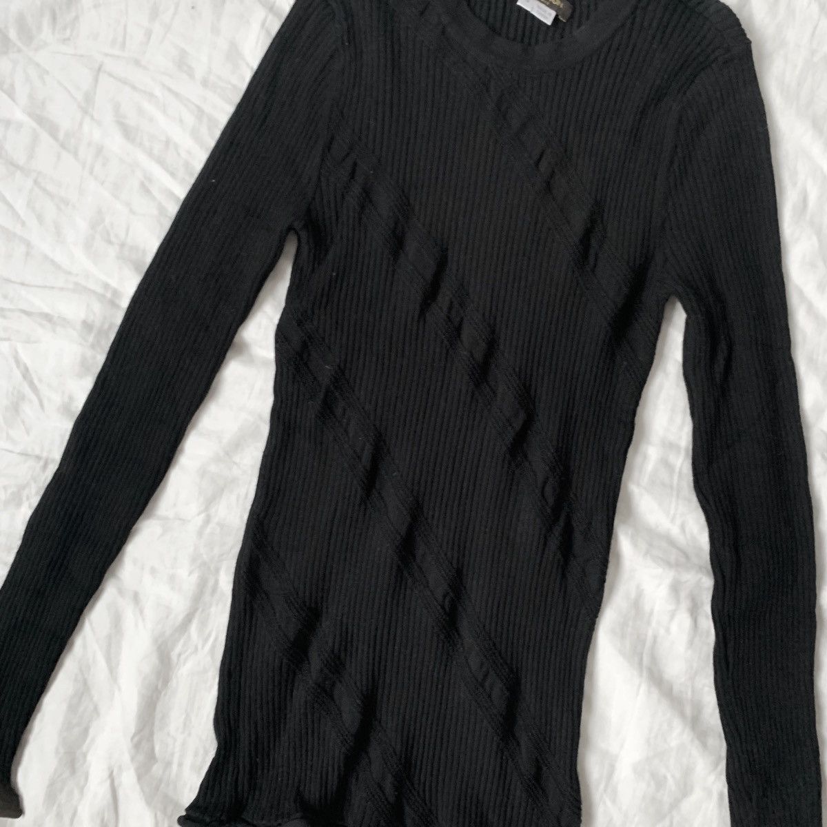 Louis Vuitton LOUIS VUITTON Sweater Knit Jumper Rond Neck Size S Black Size S / US 4 / IT 40 - 5 Thumbnail