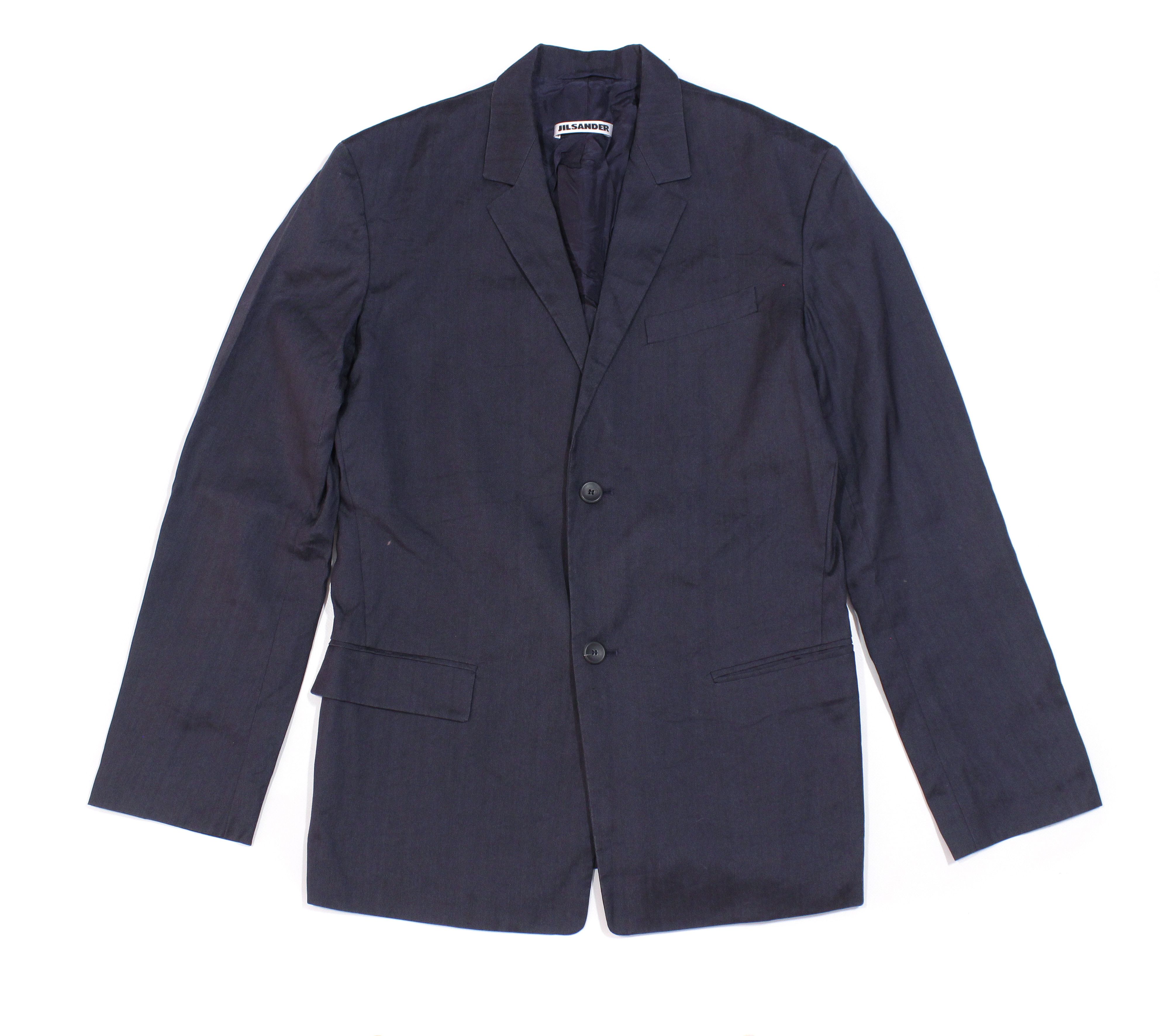 Jil Sander 90S Oversize Ramie Wool Blazer Vintage Germany Size XS / US 0-2 / IT 36-38 - 1 Thumbnail