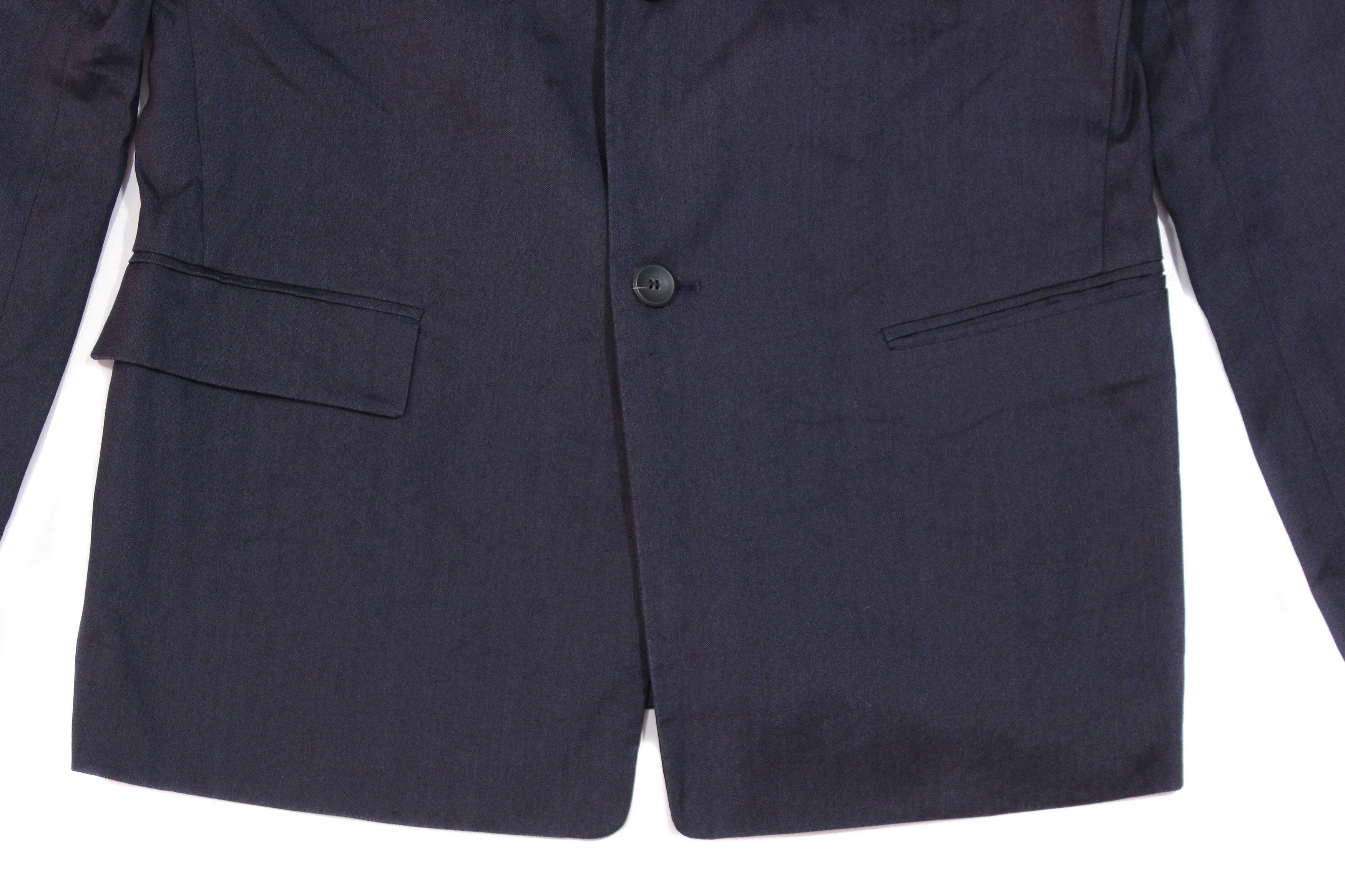 Jil Sander 90S Oversize Ramie Wool Blazer Vintage Germany Size XS / US 0-2 / IT 36-38 - 5 Thumbnail