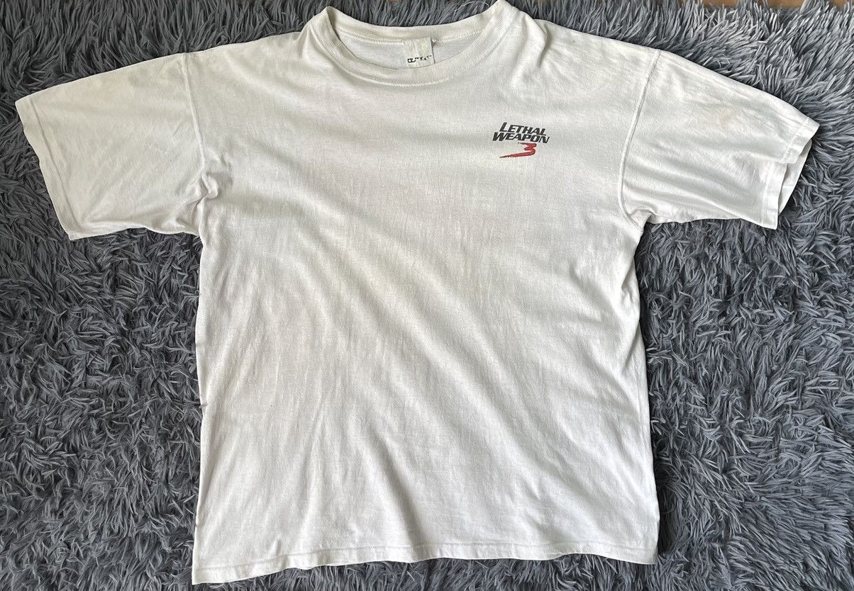 Vintage × Warner Bros 1992 vtg Lethal Weapon 3 Warner Bros official faded t-shirt Size US XL / EU 56 / 4 - 4 Thumbnail