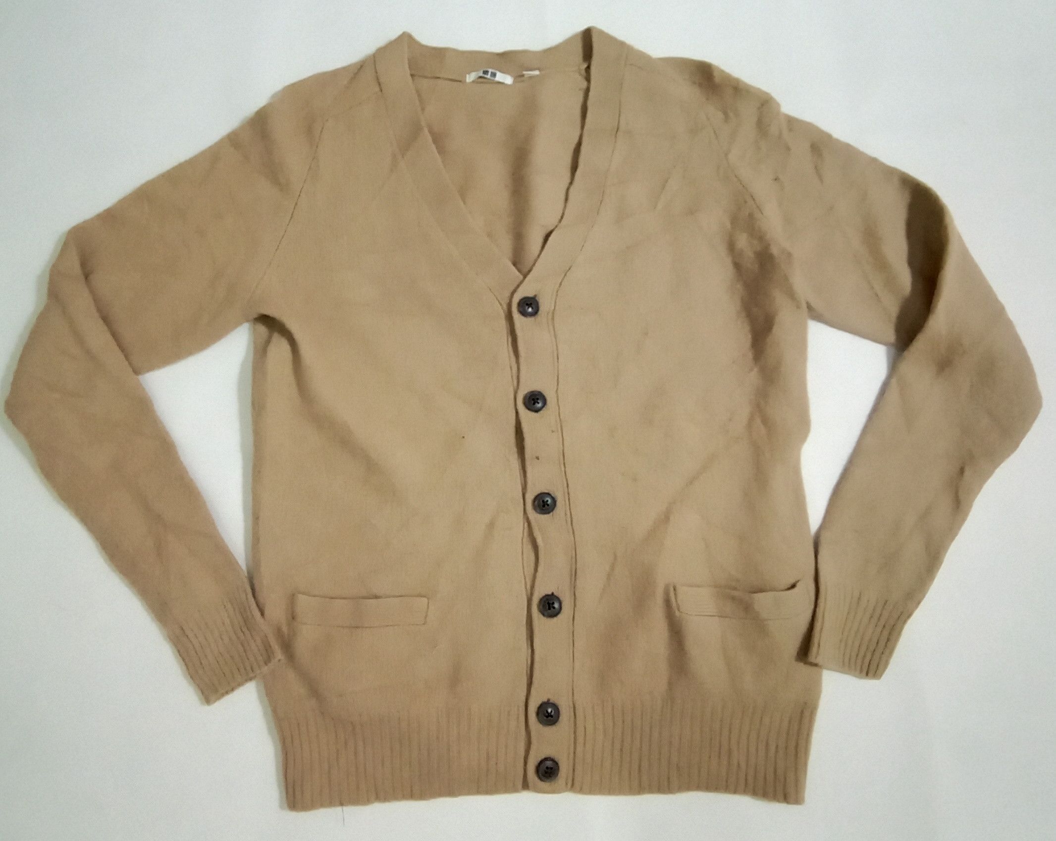 Japanese Brand Uniqlo Chocolate Sweatshirts Cardigan Knitwear Button Up Size M / US 6-8 / IT 42-44 - 1 Thumbnail